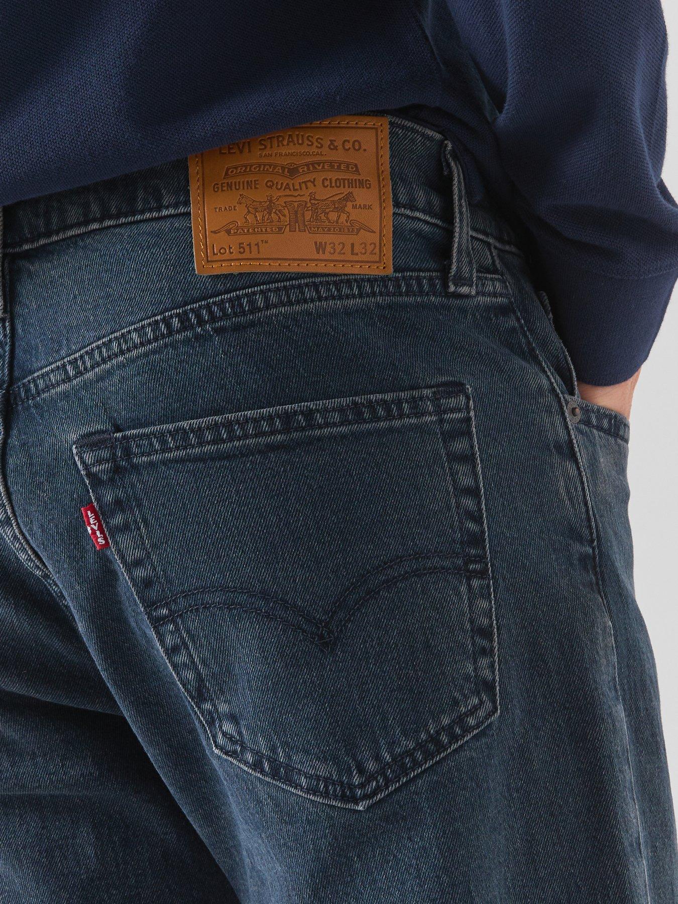 Image 4 of 4 of Levi's 511 Slim Jeans - Blue Aria Dark Wash