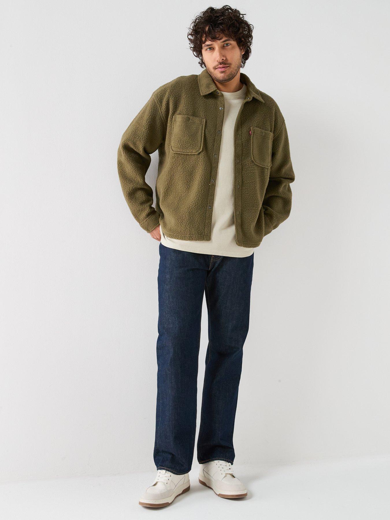 Image 3 of 6 of Levi's Levi's Sherpa Soft Worker Overshirt - Green