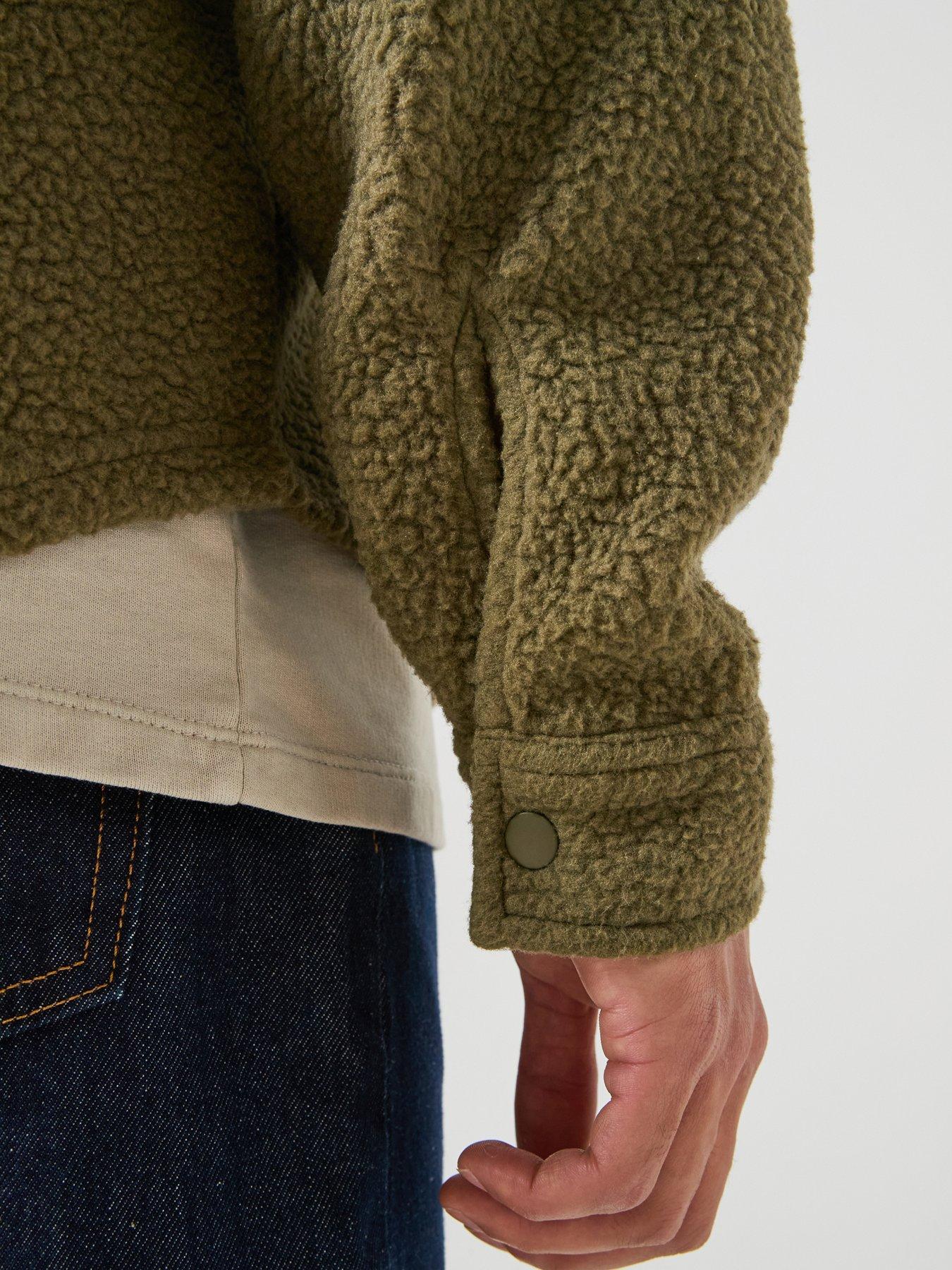 Image 6 of 6 of Levi's Levi's Sherpa Soft Worker Overshirt - Green