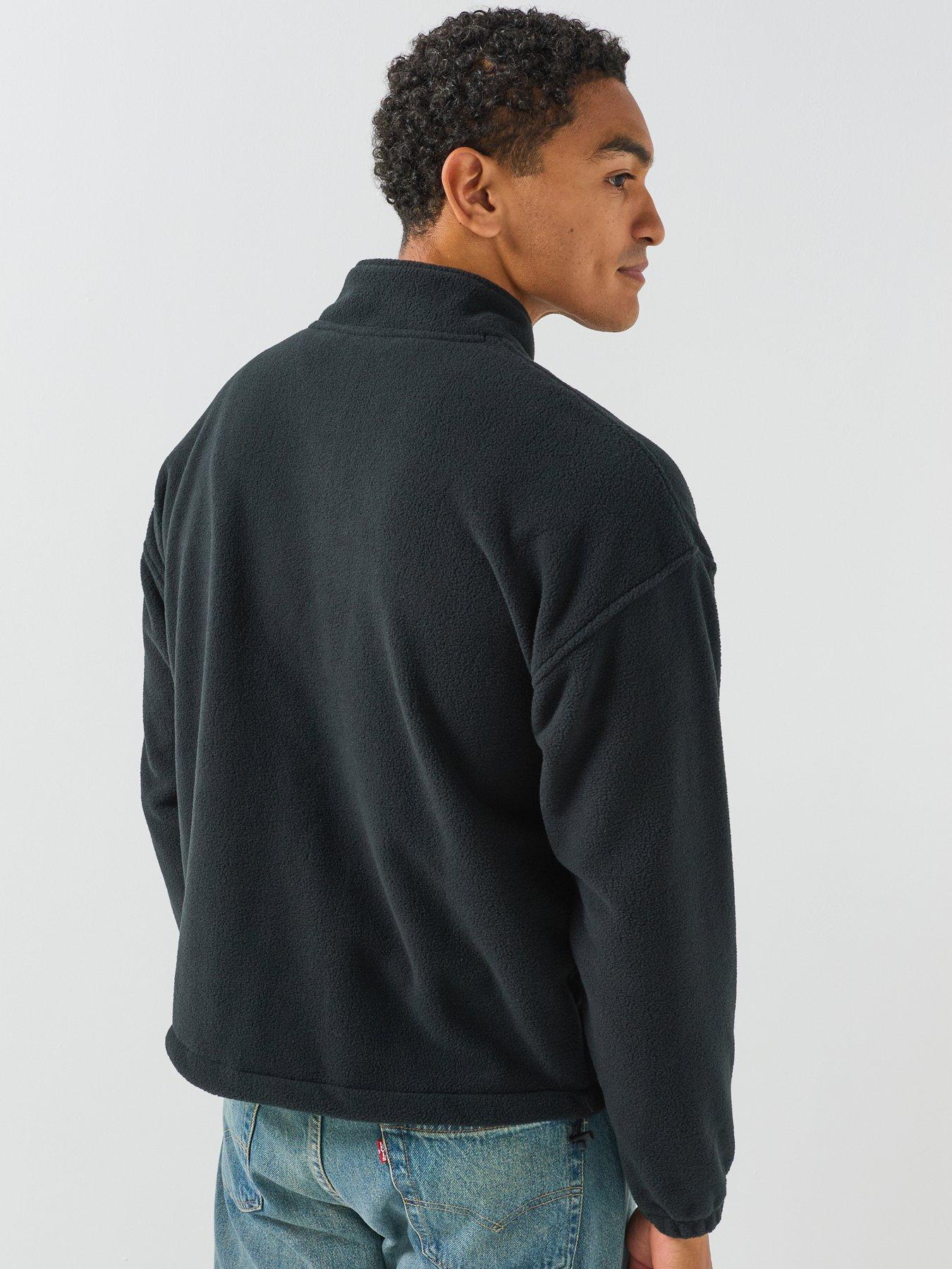 Image 2 of 6 of Levi's Levi's Redwood 1/4 Zip Fleece Sweatshirt - Black