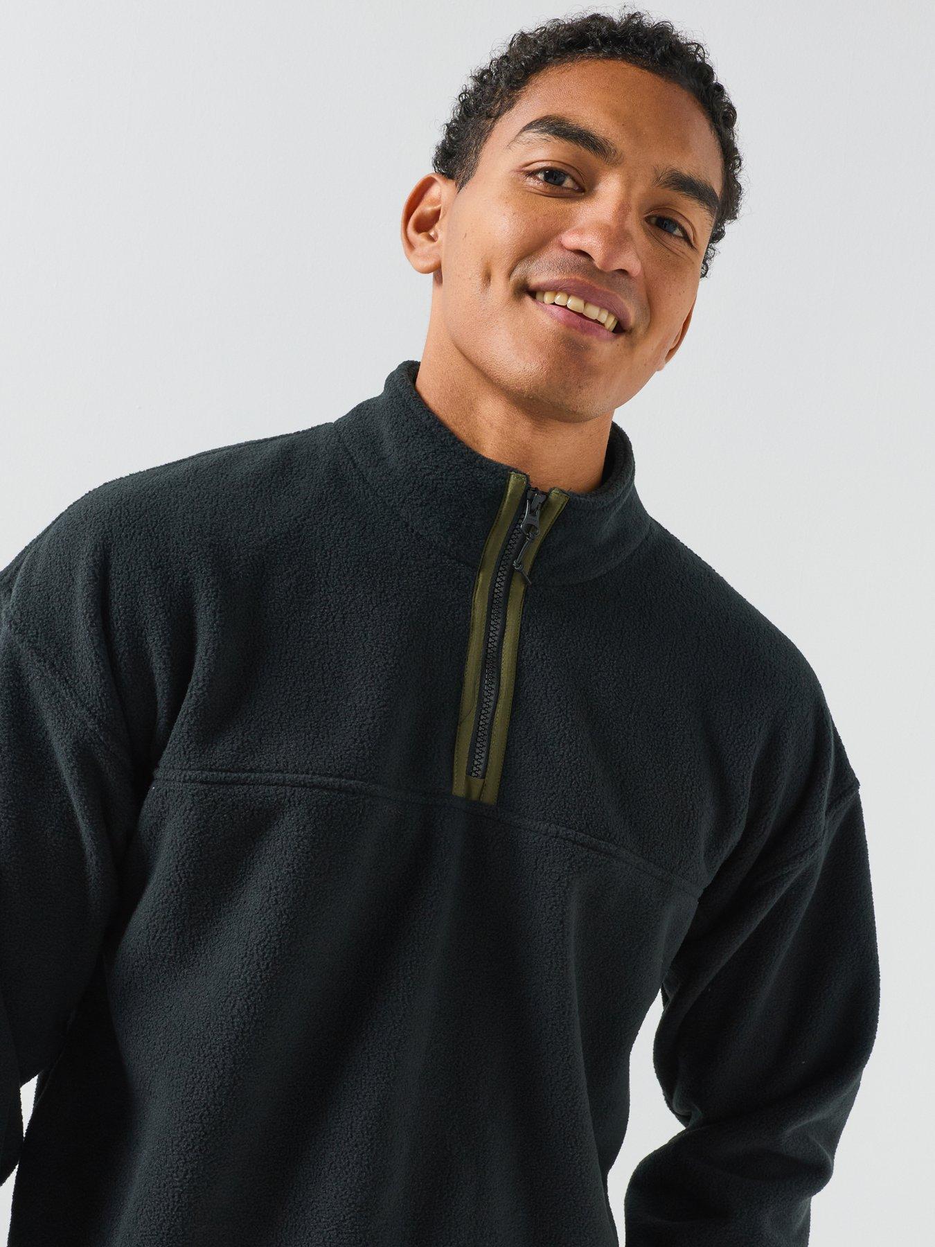 Image 4 of 6 of Levi's Levi's Redwood 1/4 Zip Fleece Sweatshirt - Black
