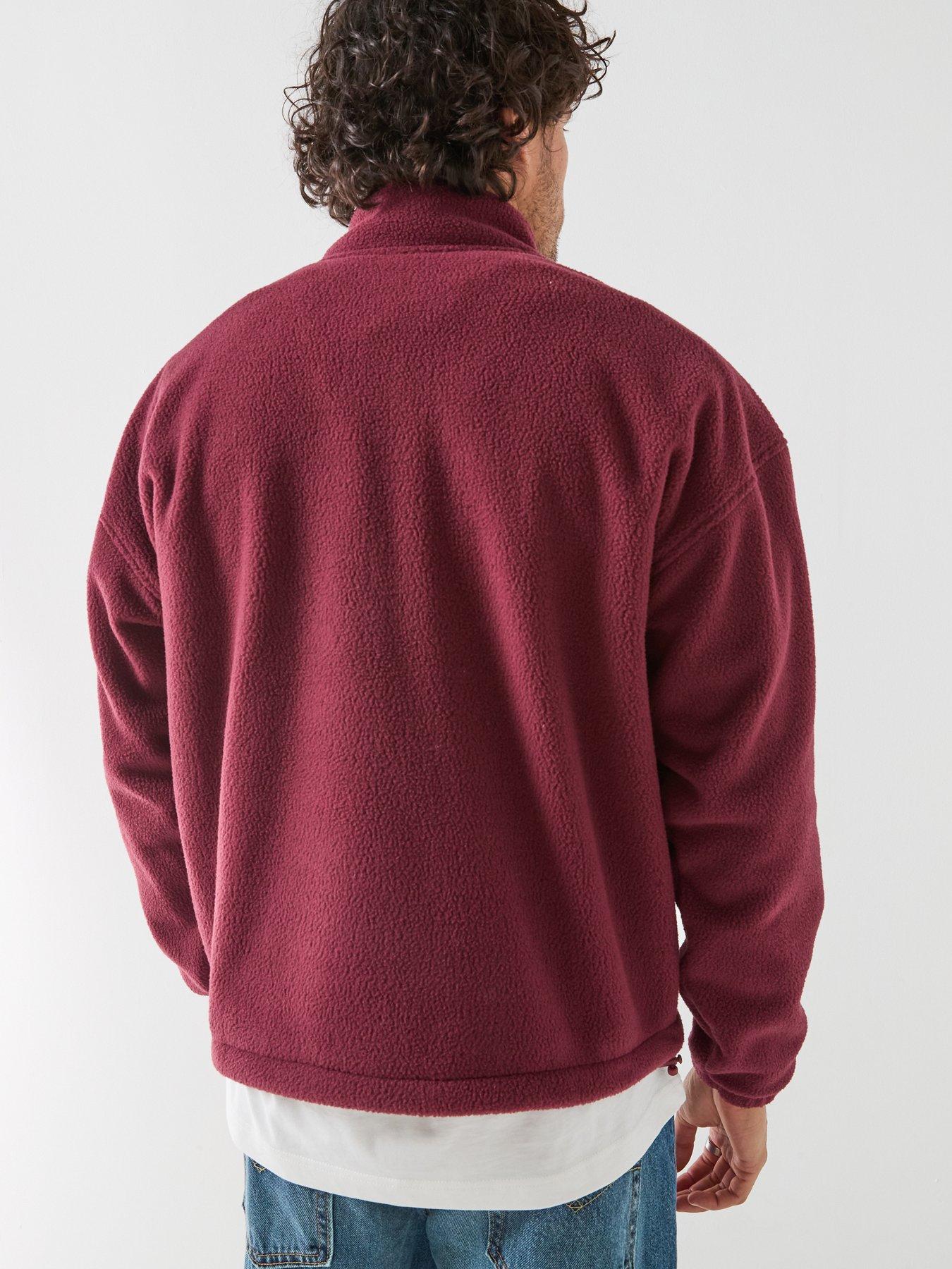 Image 2 of 6 of Levi's Levi's Redwood 1/4 Zip Fleece Sweatshirt - Red