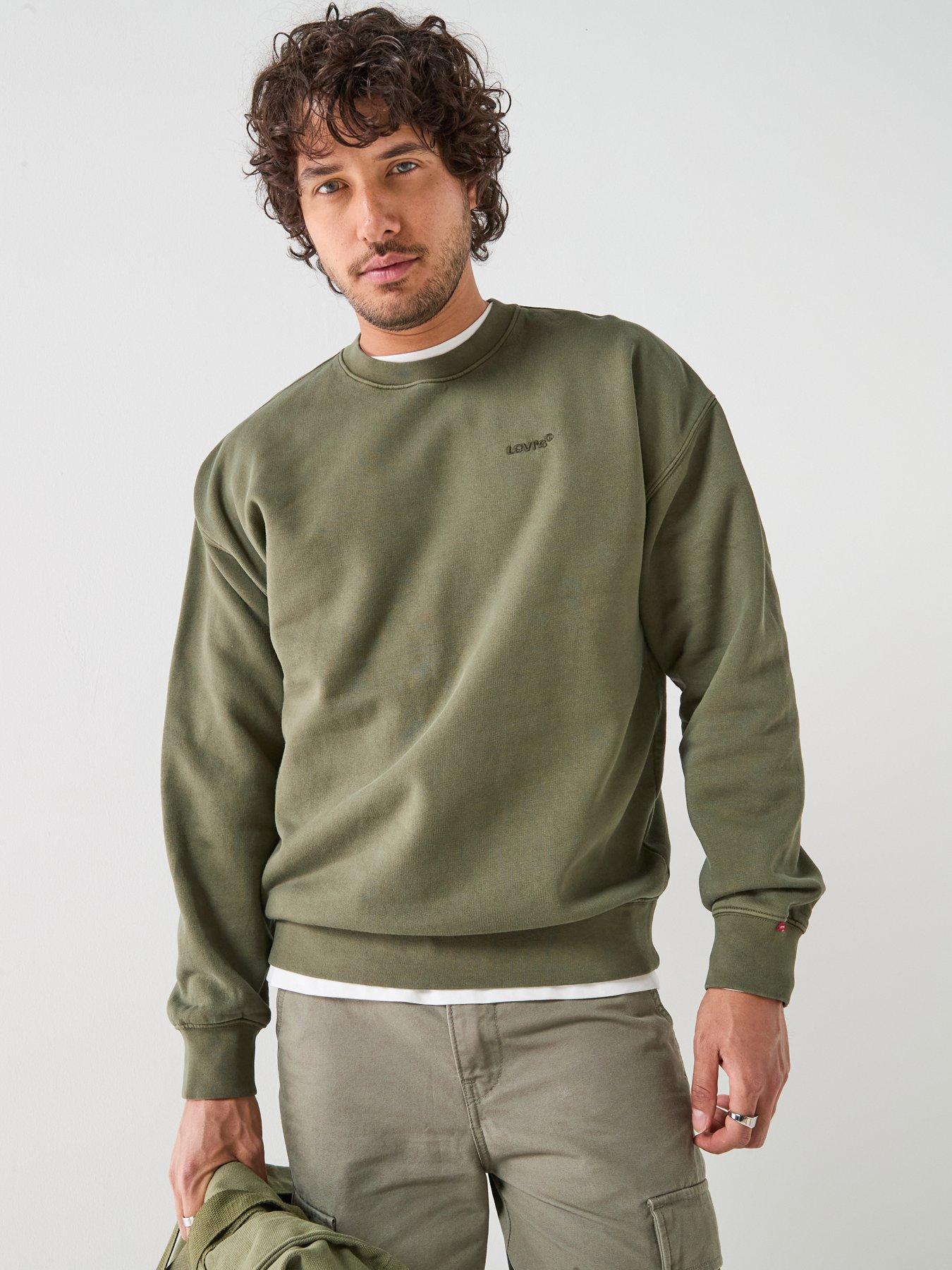 Image 1 of 6 of Levi's Levi's Authentic Relaxed Fit Crew Sweatshirt - Green