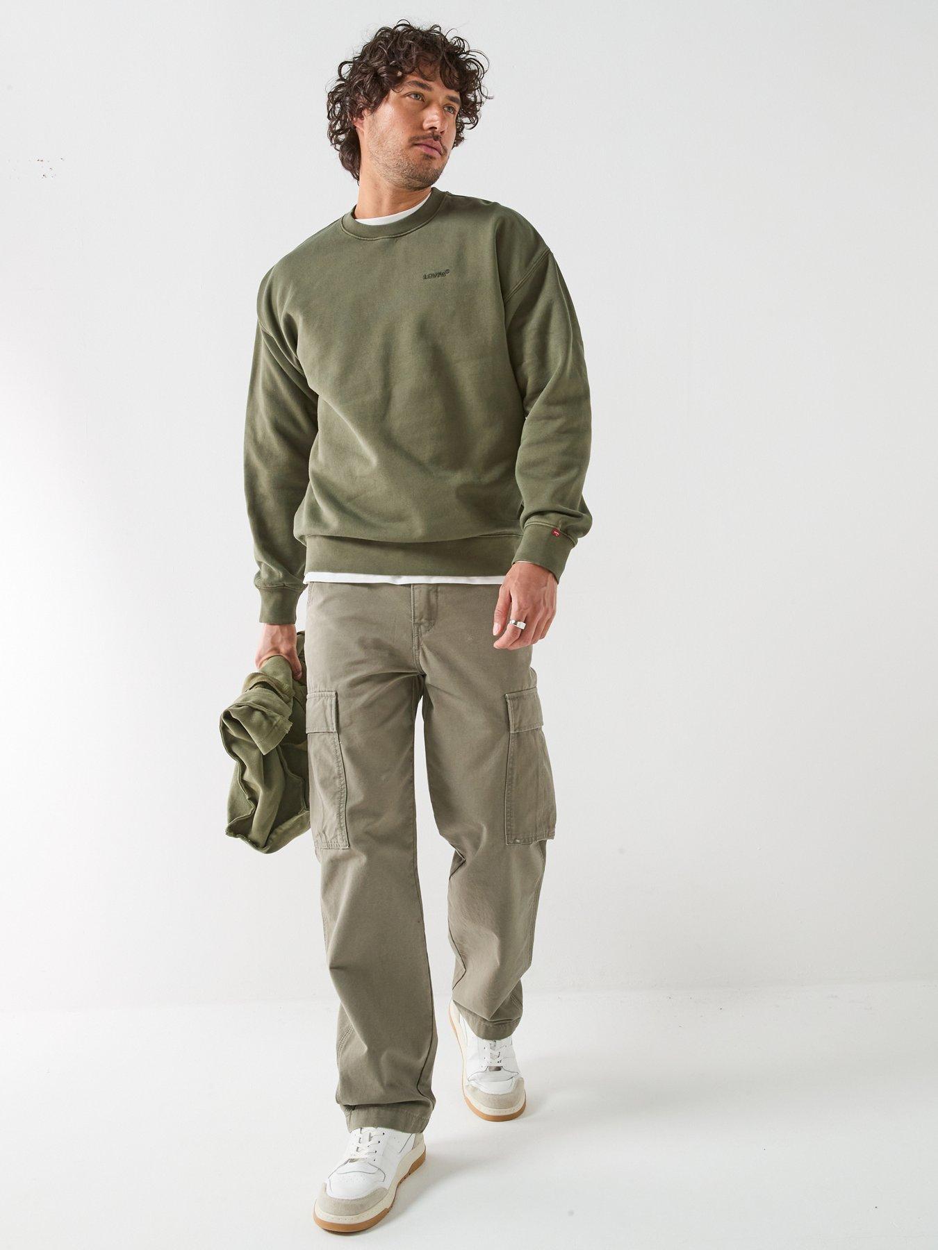 Image 3 of 6 of Levi's Levi's Authentic Relaxed Fit Crew Sweatshirt - Green