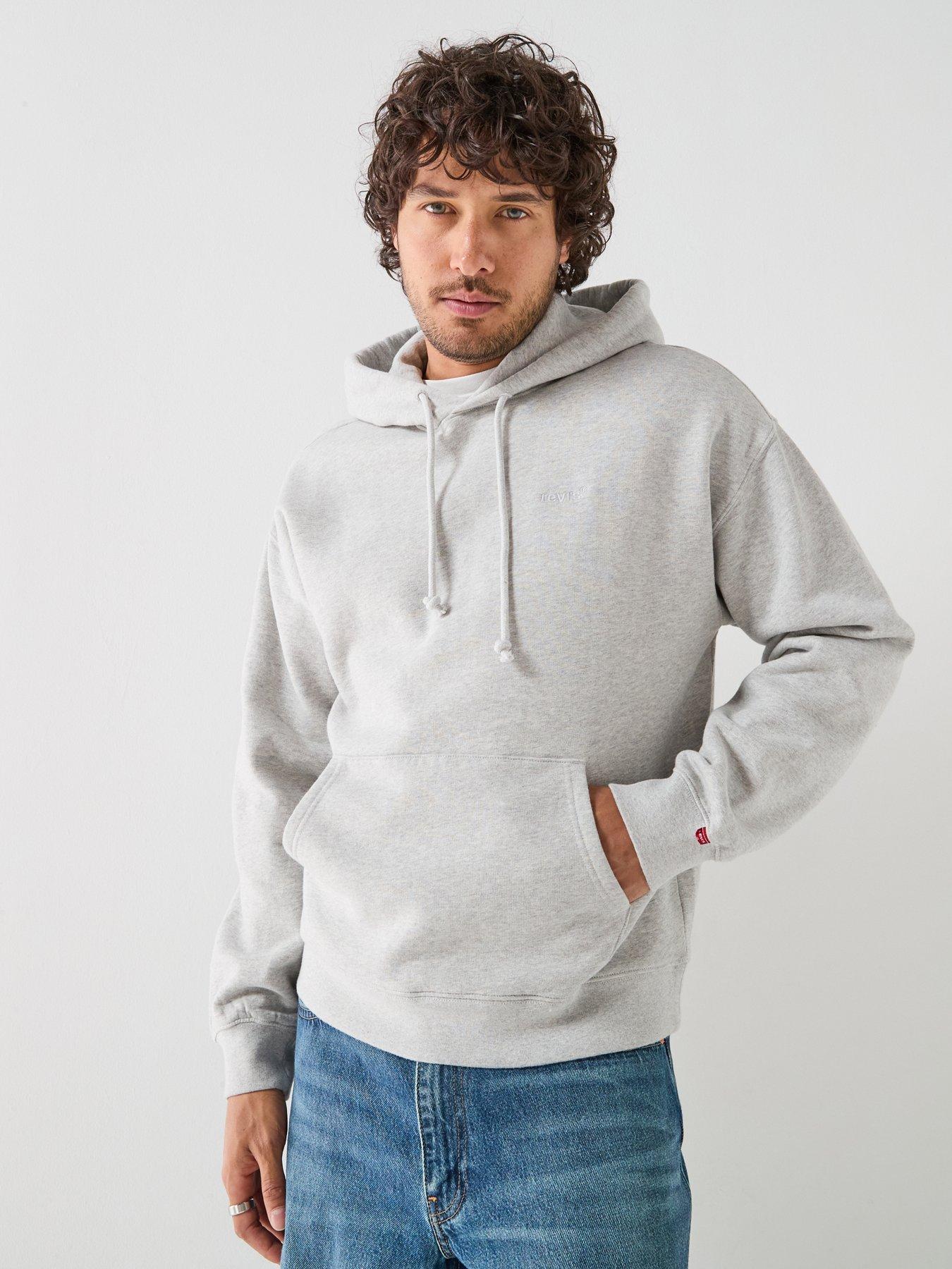 Image 1 of 6 of Levi's Levi's Authentic Relaxed Fit Fleece Hoodie - Grey