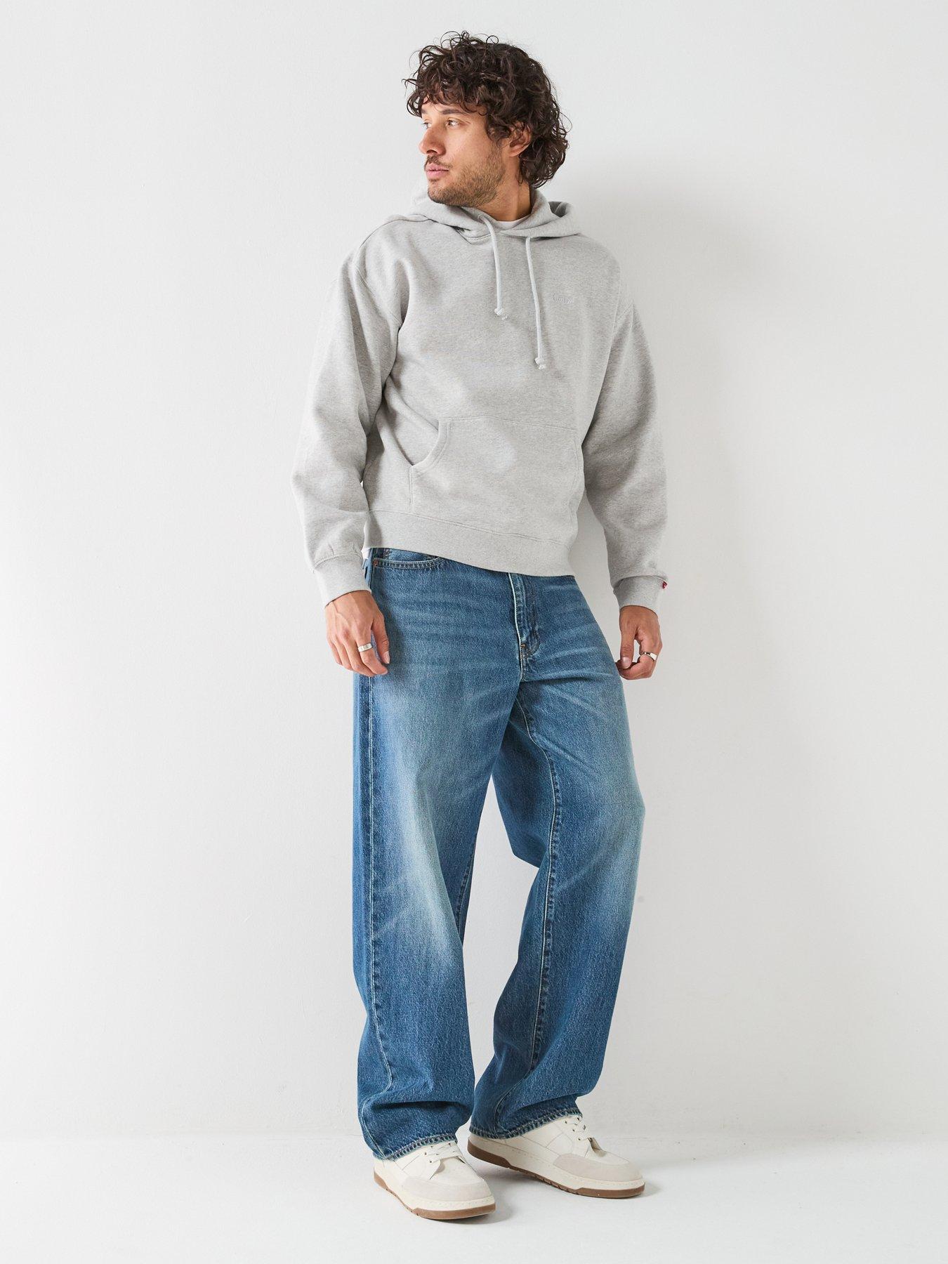 Image 3 of 6 of Levi's Levi's Authentic Relaxed Fit Fleece Hoodie - Grey