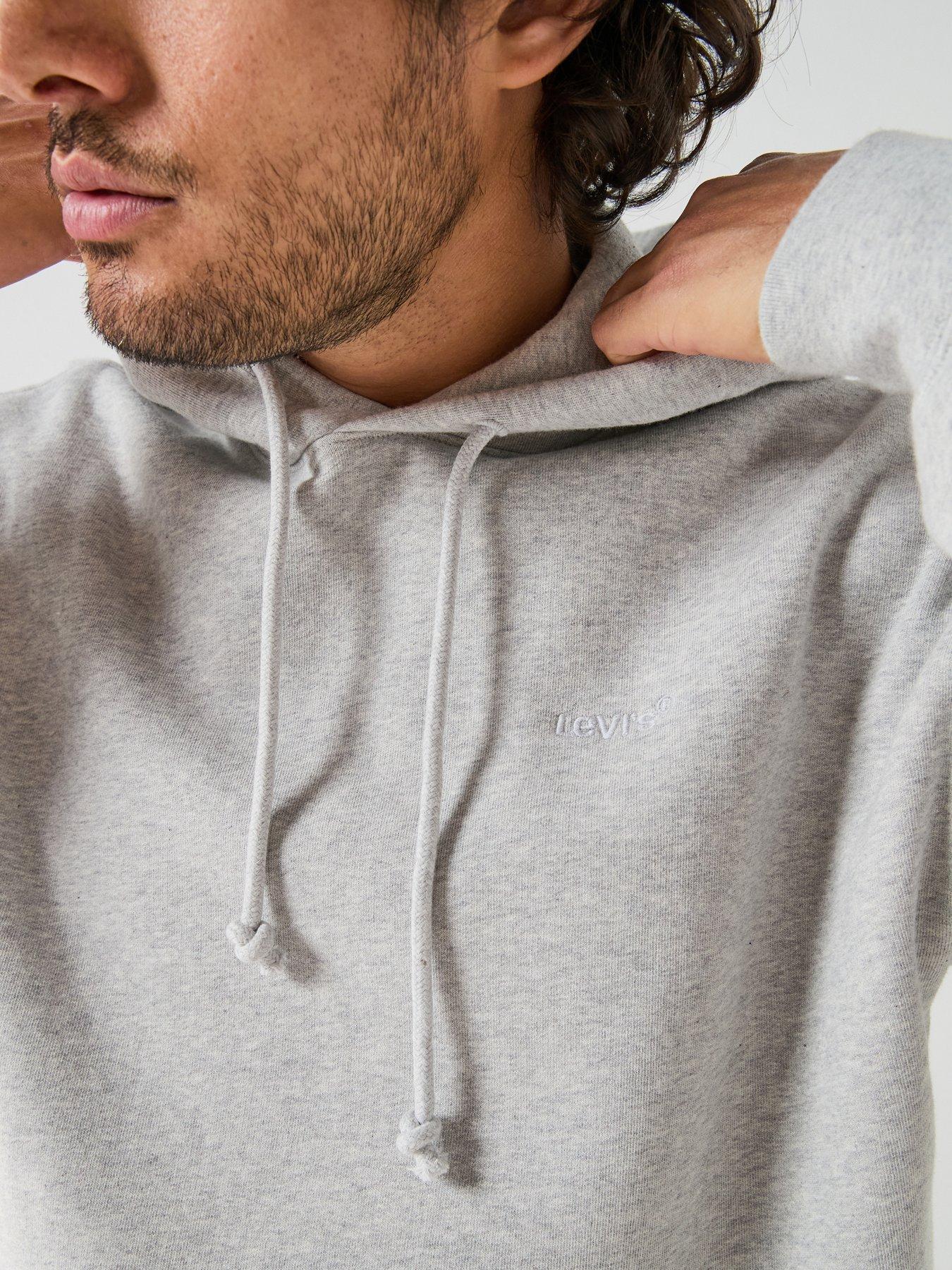 Image 4 of 6 of Levi's Levi's Authentic Relaxed Fit Fleece Hoodie - Grey