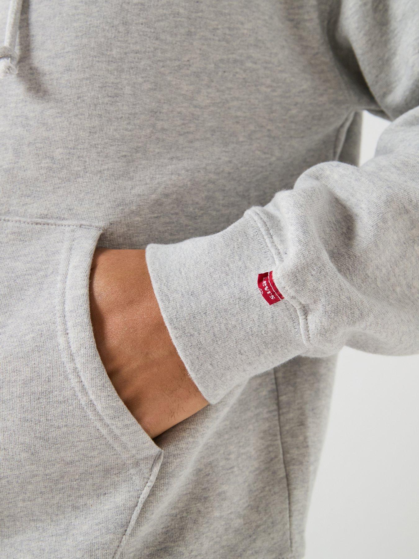 Image 5 of 6 of Levi's Levi's Authentic Relaxed Fit Fleece Hoodie - Grey