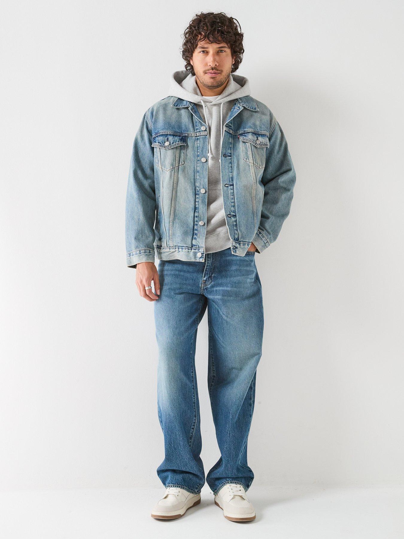 Image 6 of 6 of Levi's Levi's Authentic Relaxed Fit Fleece Hoodie - Grey