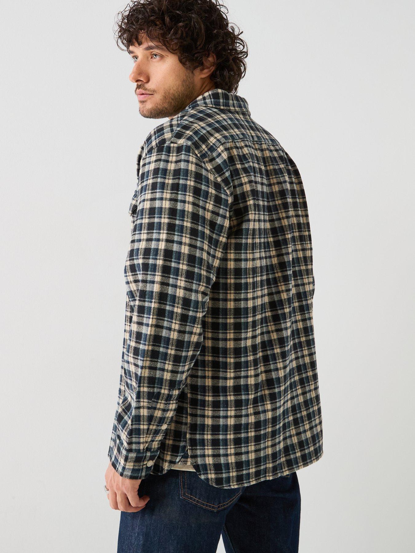 Image 2 of 6 of Levi's Levi's Jackson Worker Check Flannel Brushed Shirt - Multi