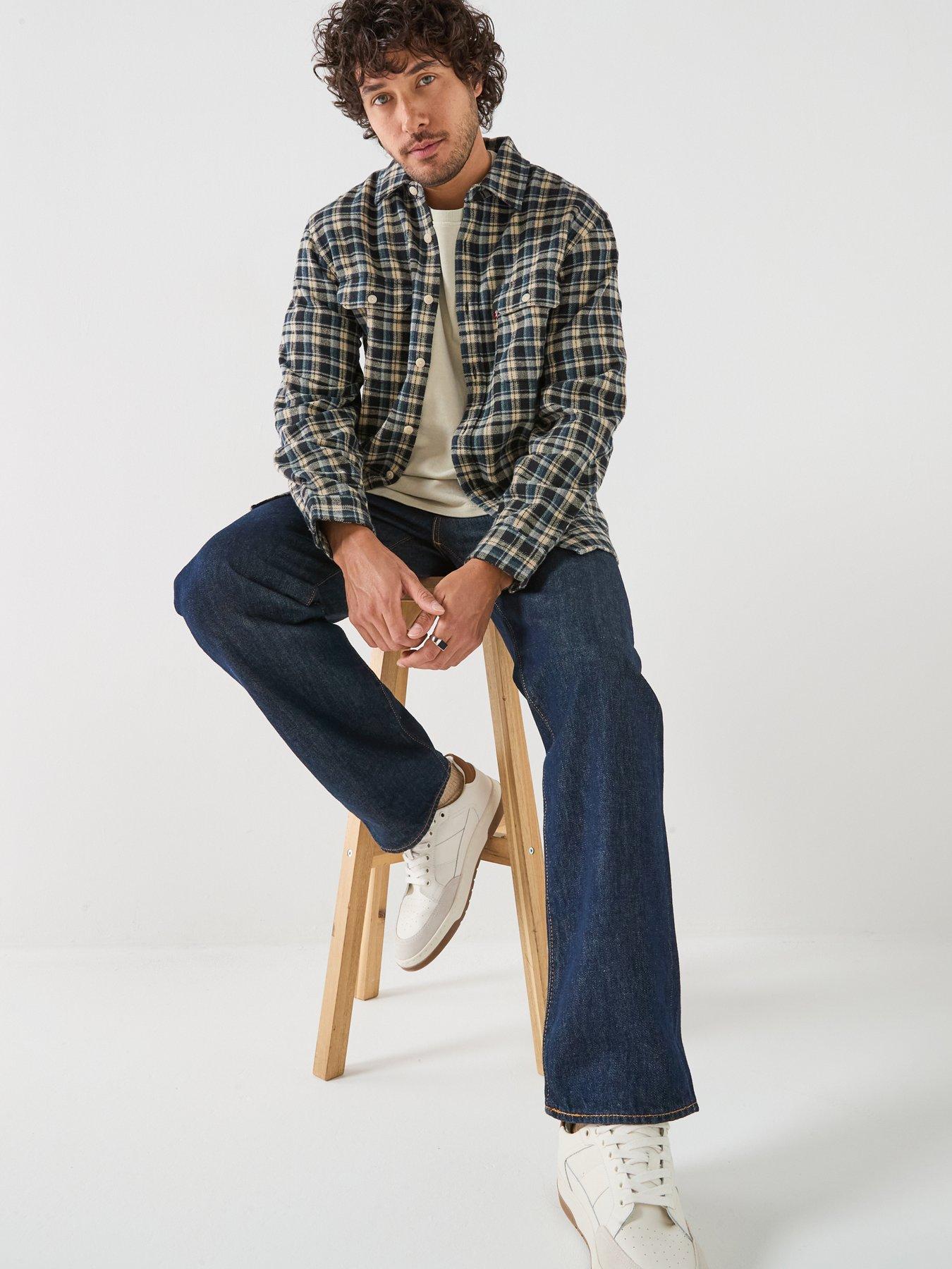 Image 6 of 6 of Levi's Levi's Jackson Worker Check Flannel Brushed Shirt - Multi