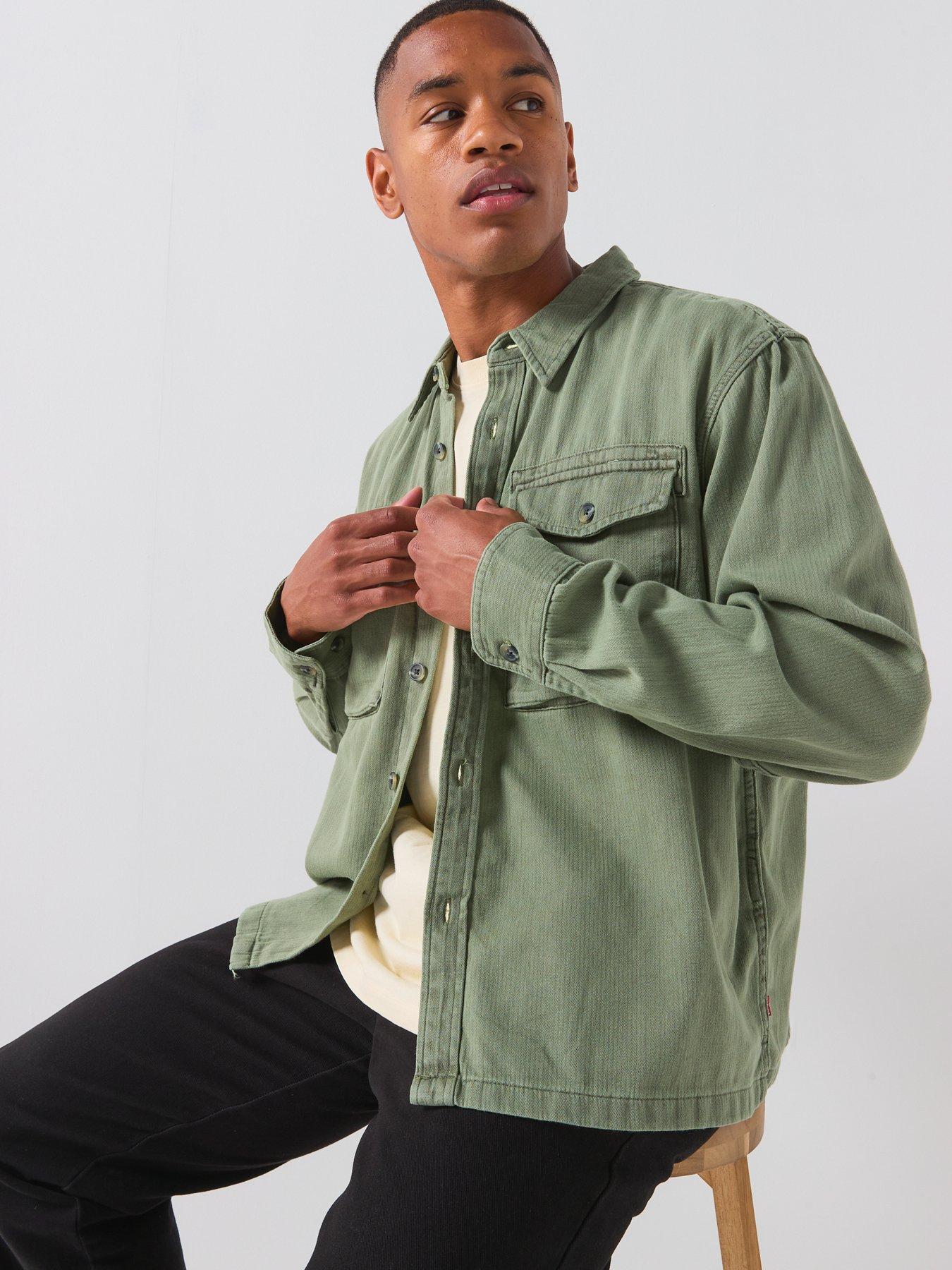 Image 4 of 5 of Levi's Levi's Waller Relaxed Fit Denim Shirt - Green