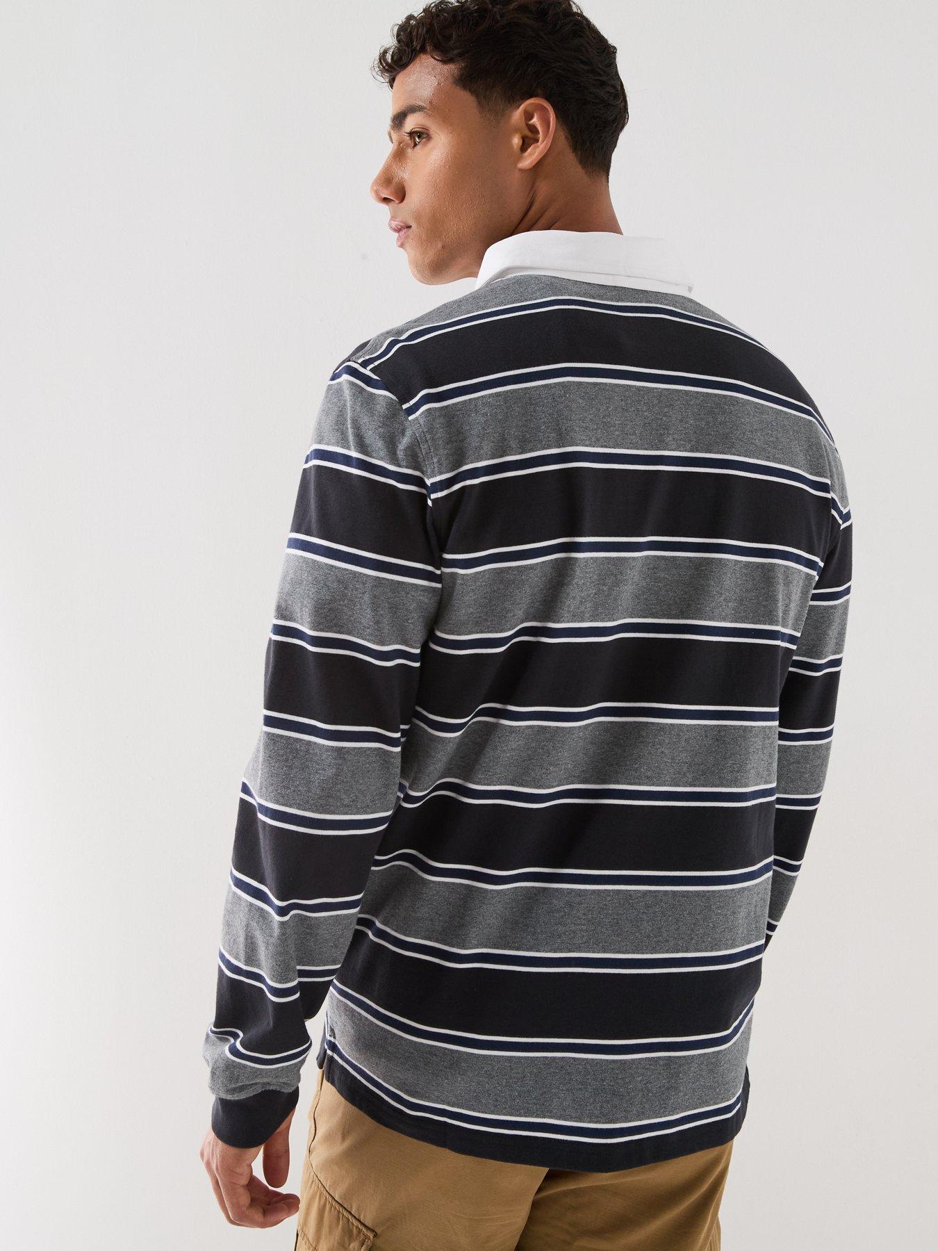 Image 2 of 5 of Levi's Men's Classic Stripe Rugby Long Sleeve Polo Shirt - Multi