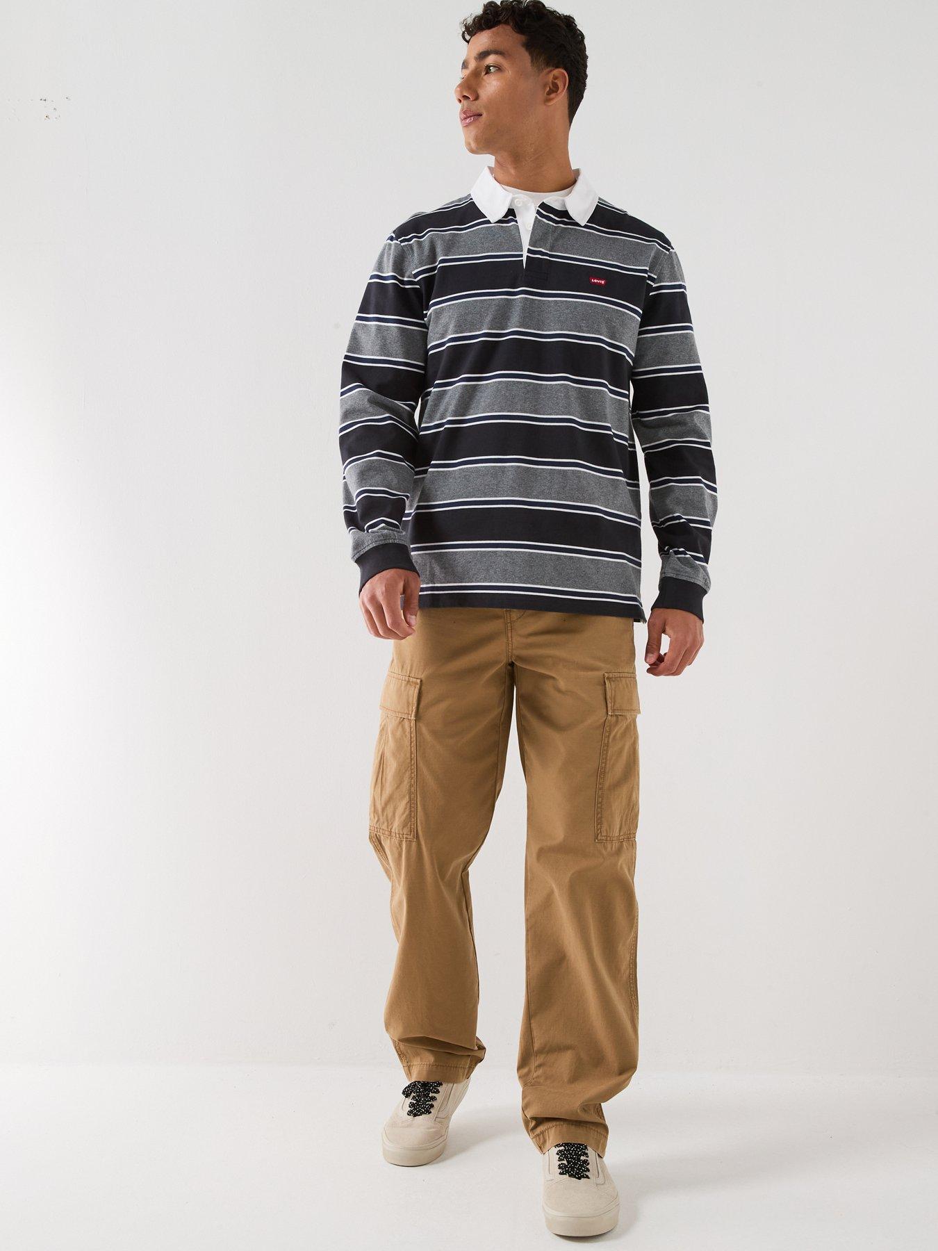 Image 3 of 5 of Levi's Men's Classic Stripe Rugby Long Sleeve Polo Shirt - Multi