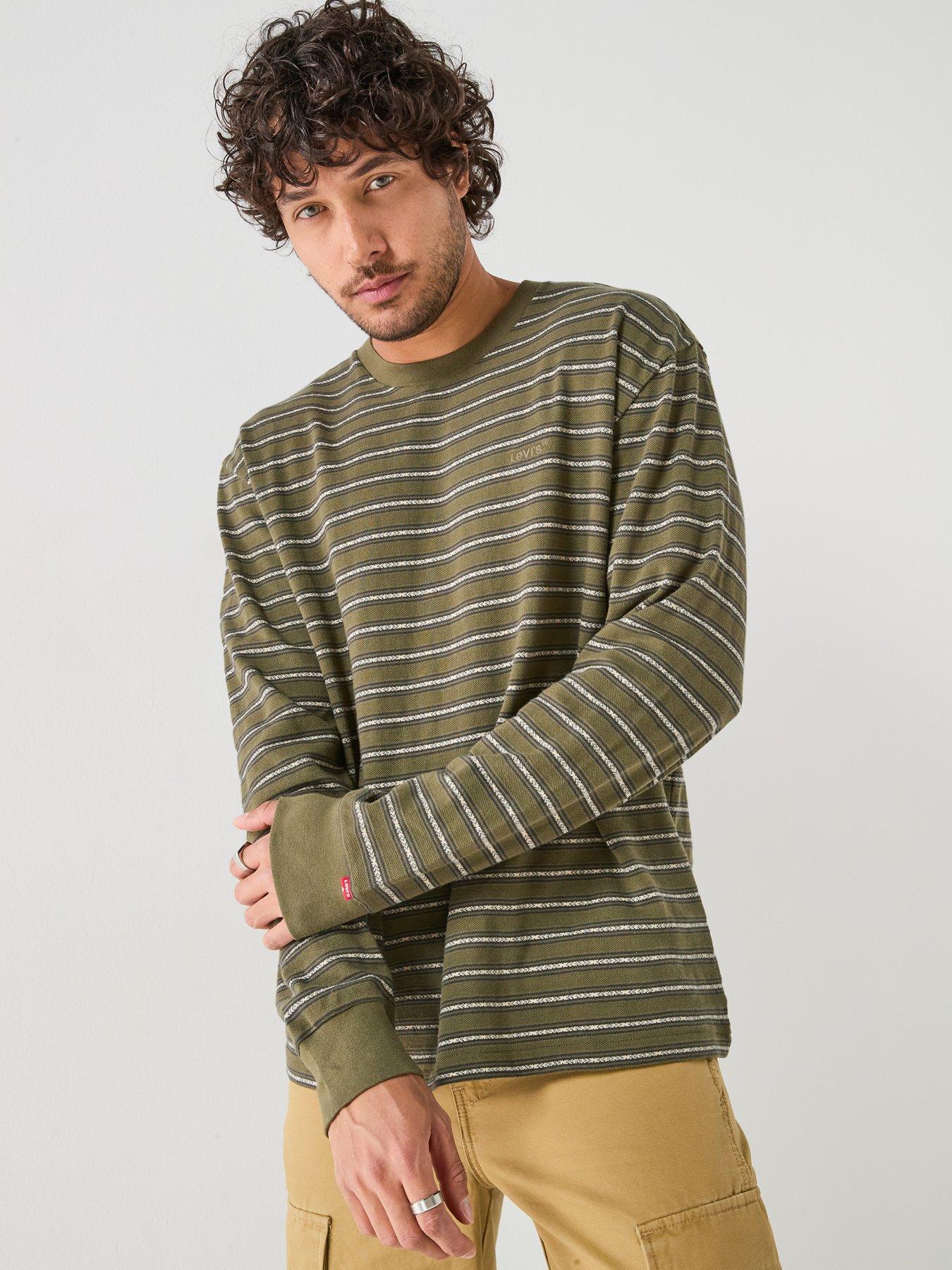 Image 1 of 6 of Levi's Levi's Authentic Stripe Long Sleeve T-shirt - Multi