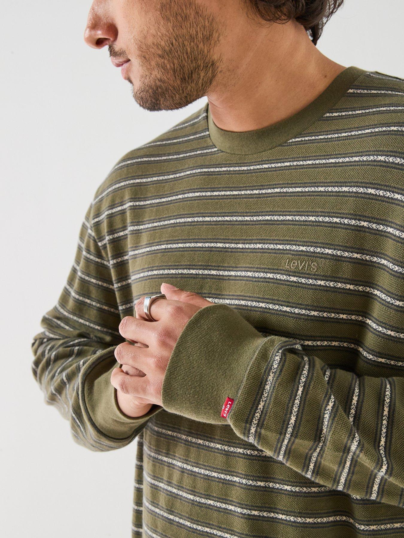 Image 4 of 6 of Levi's Levi's Authentic Stripe Long Sleeve T-shirt - Multi