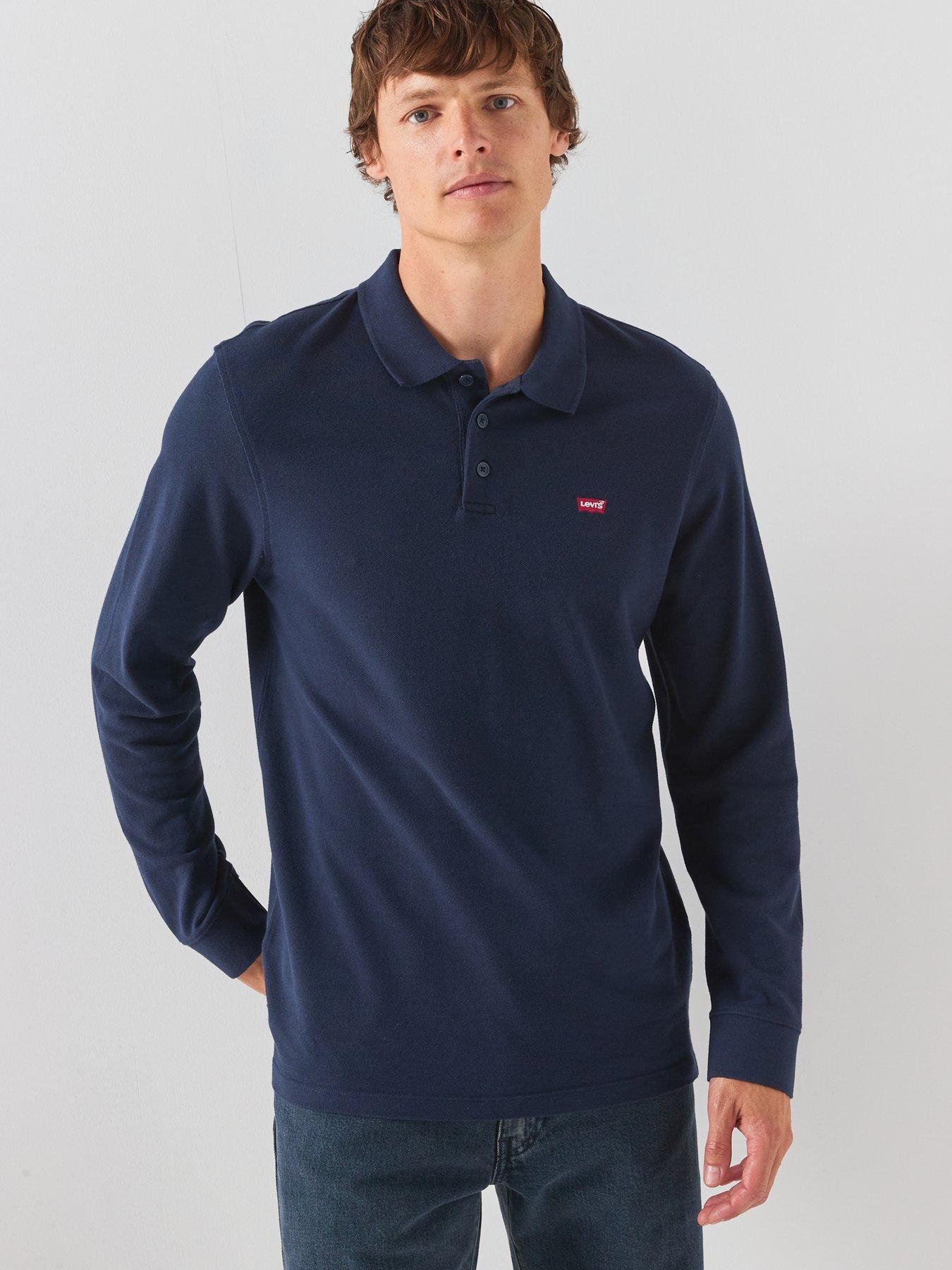 Levi's Levi's Long Sleeve Housemark Polo Shirt - Navy