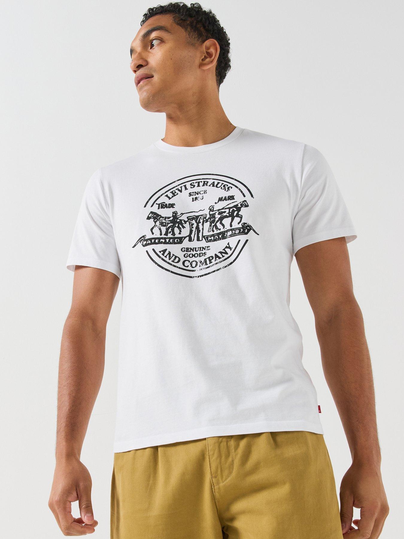 Image 1 of 6 of Levi's Levi's Graphic Crewneck T-shirt - White