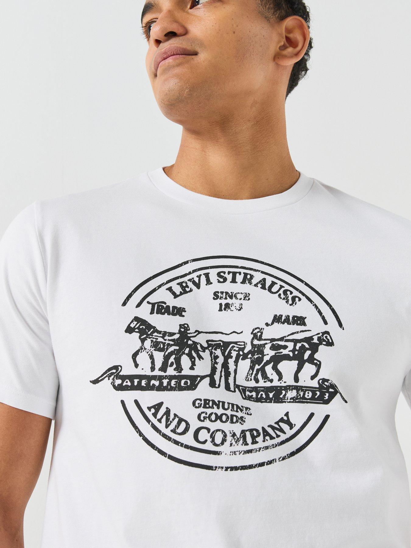 Image 6 of 6 of Levi's Levi's Graphic Crewneck T-shirt - White