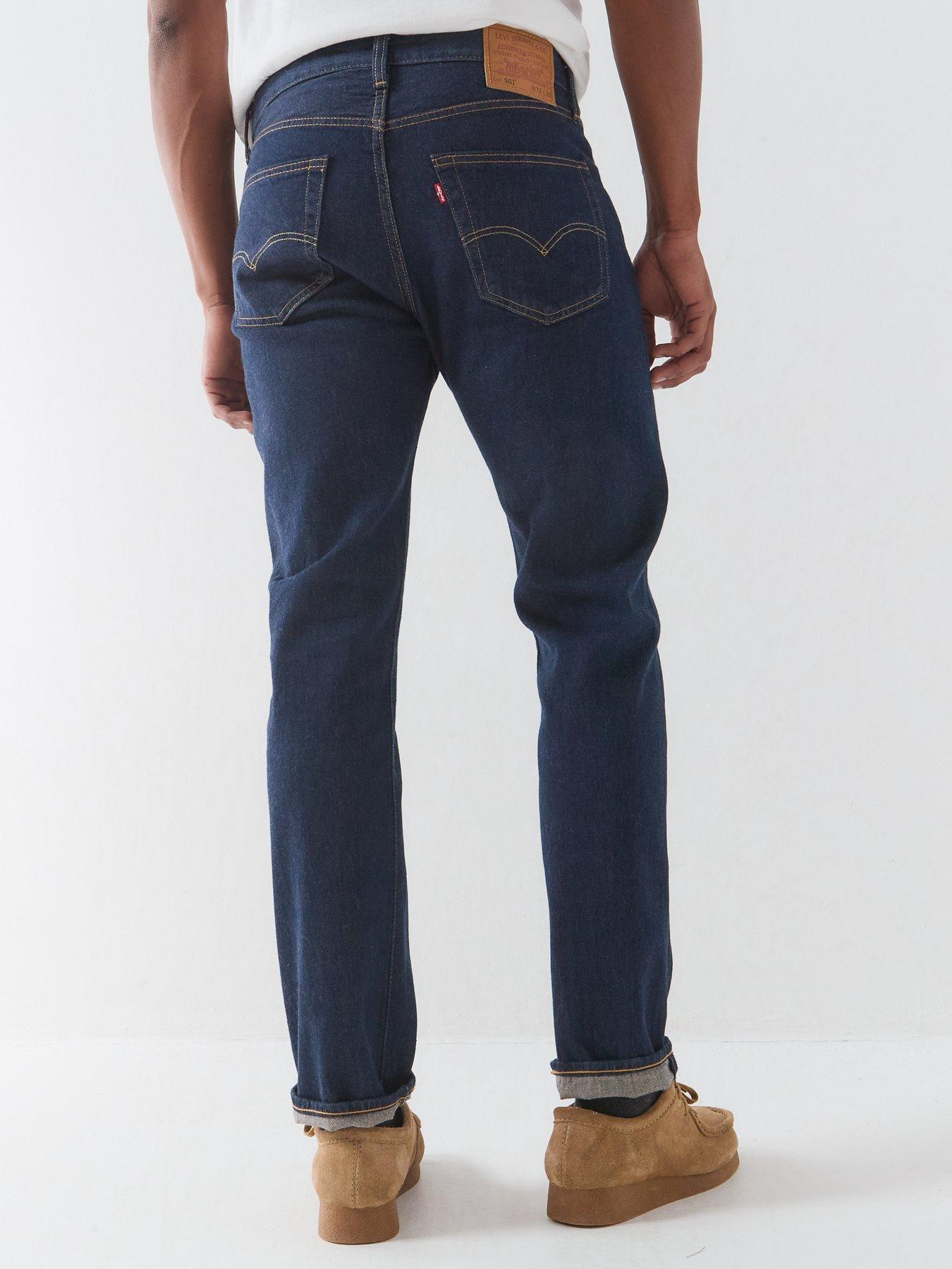 Image 2 of 6 of Levi's Men's 501 Original Straight Leg Jeans - Come Back Home Blue - Dark Blue