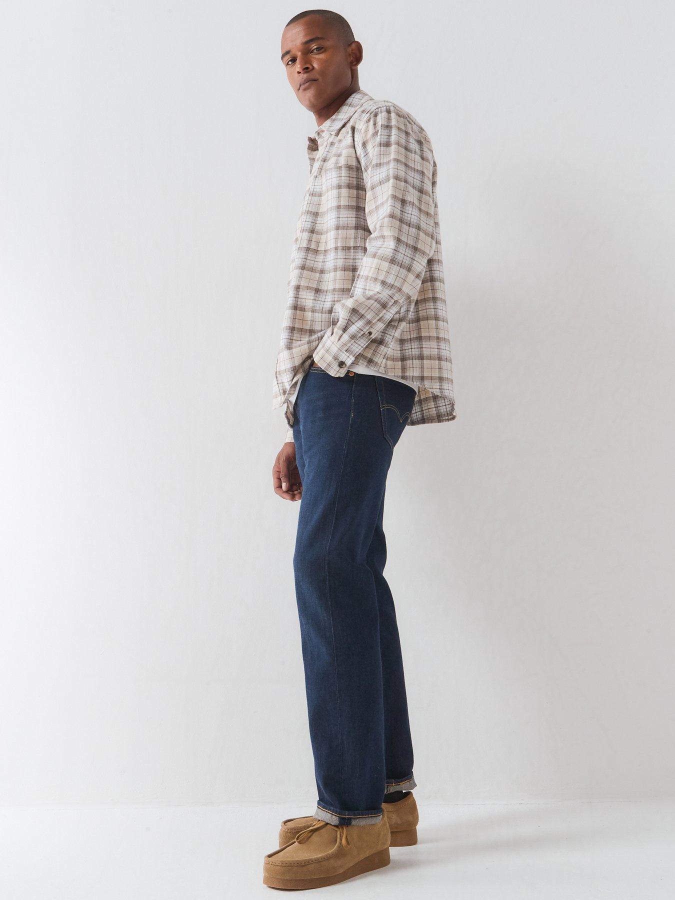 Image 5 of 6 of Levi's Men's 501 Original Straight Leg Jeans - Come Back Home Blue - Dark Blue