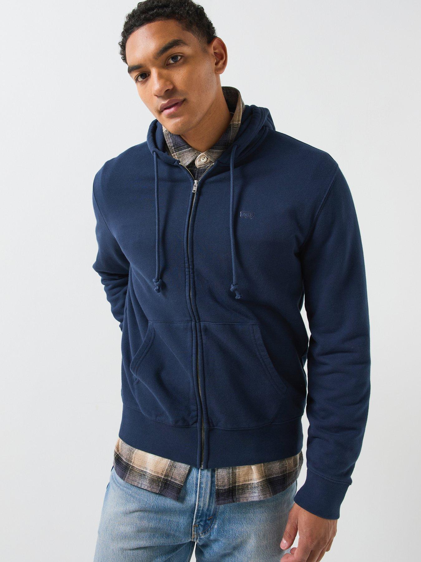 Image 1 of 6 of Levi's Original Zip-Up Hoodie - Blue