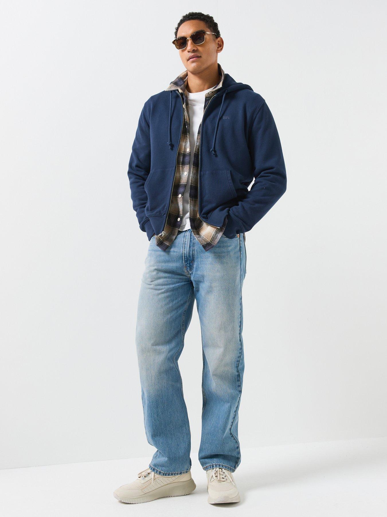 Image 3 of 6 of Levi's Original Zip-Up Hoodie - Blue