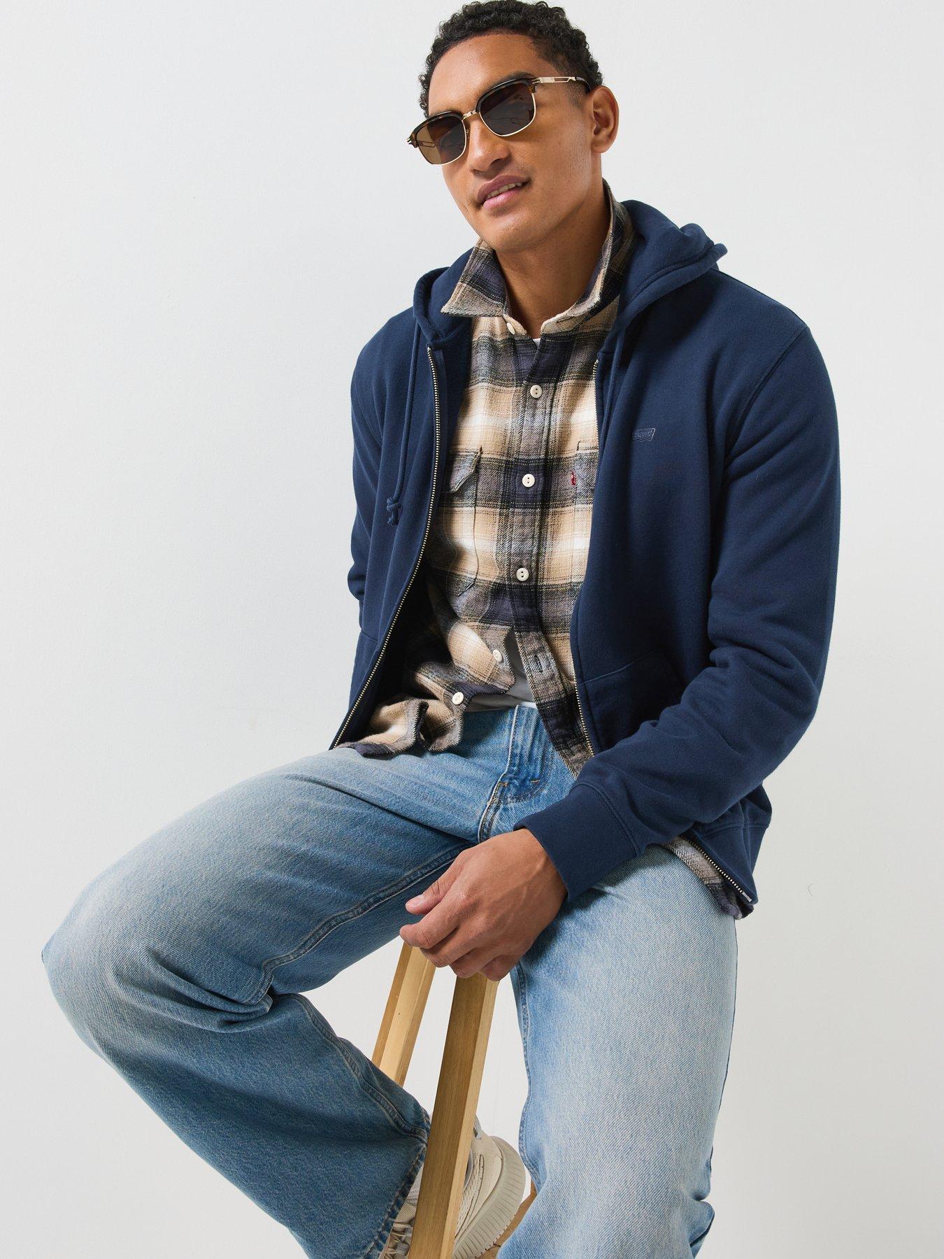 Image 5 of 6 of Levi's Original Zip-Up Hoodie - Blue