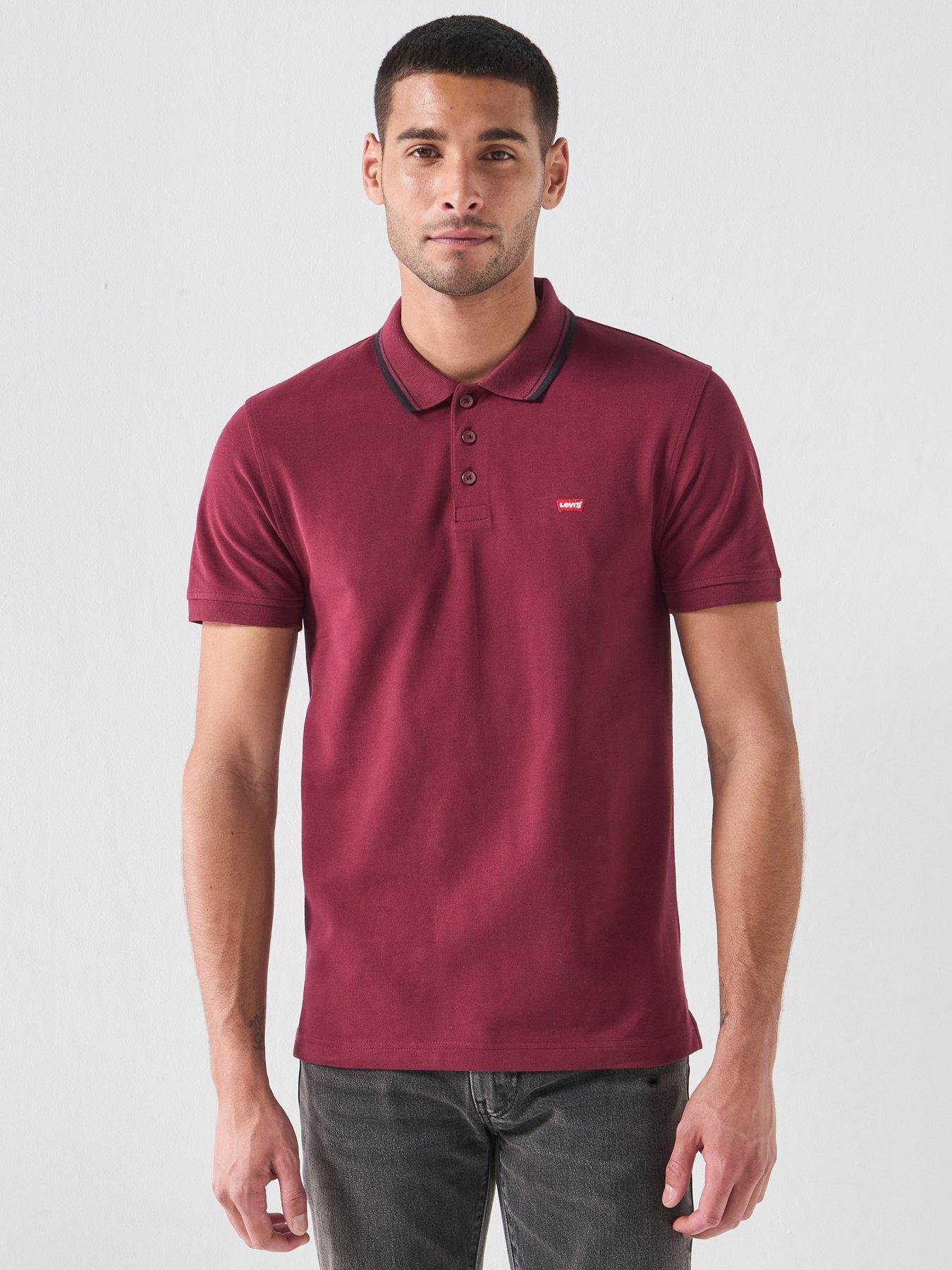 Levi's Levi's Tipped Housemark Short Sleeve Polo Shirt - Red