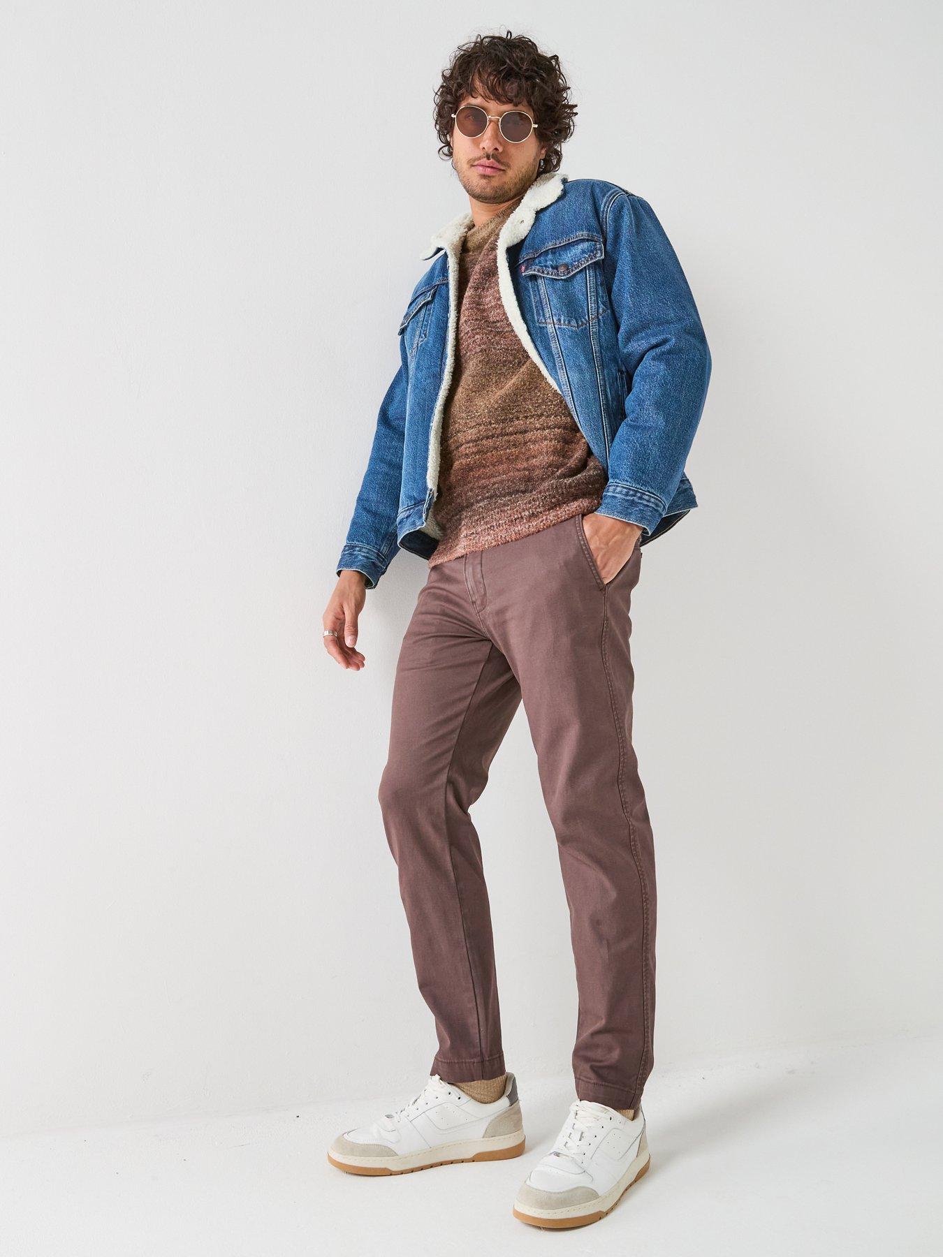 Image 6 of 6 of Levi's Levi's Presidio Stripe Knitted Jumper - Red