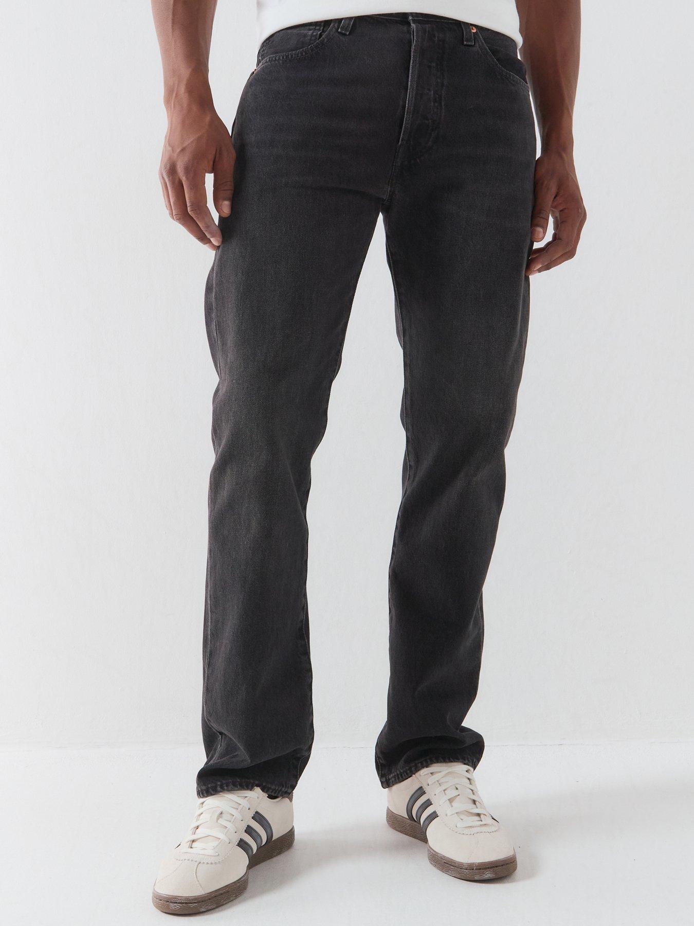 Image 1 of 5 of Levi's 501 Original Straight Jeans - Tainted Day Washed Black - Dark Grey