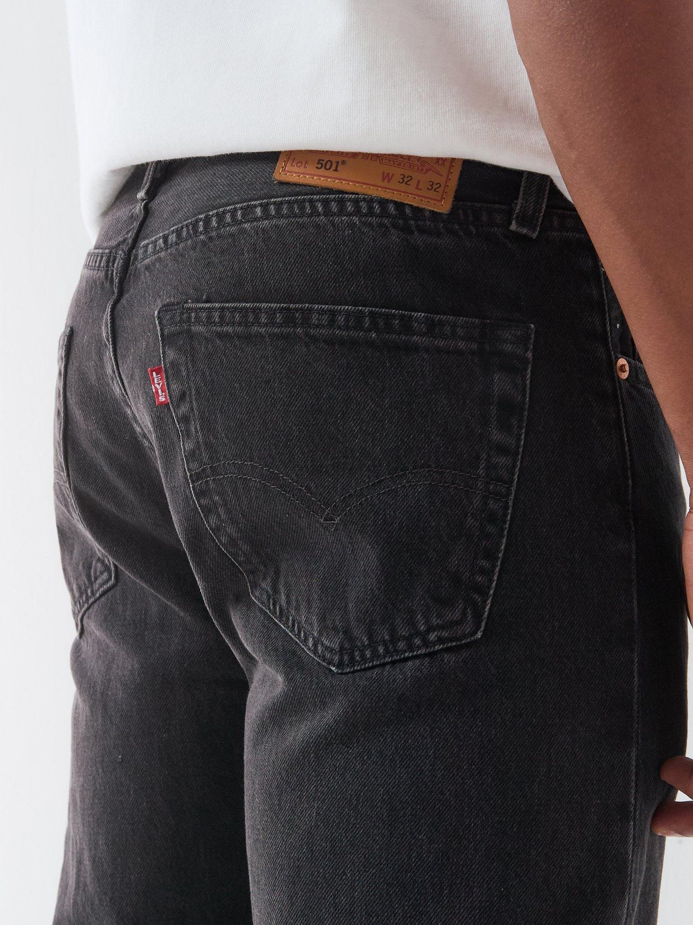 Image 4 of 5 of Levi's 501 Original Straight Jeans - Tainted Day Washed Black - Dark Grey