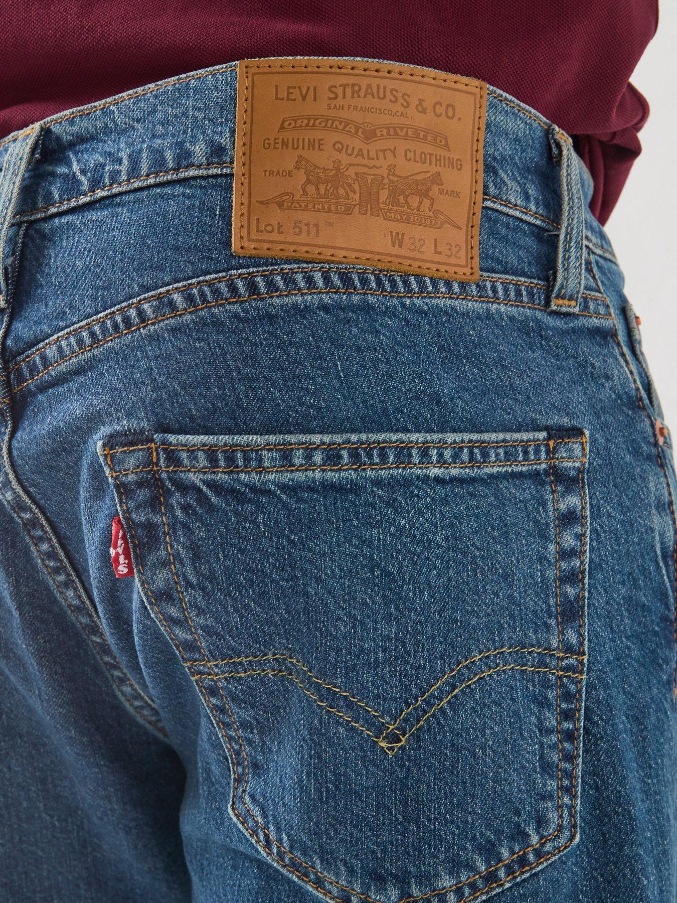 Image 4 of 5 of Levi's Levi's 511 Slim Fit Jeans - Laugh It Off - Dark Blue