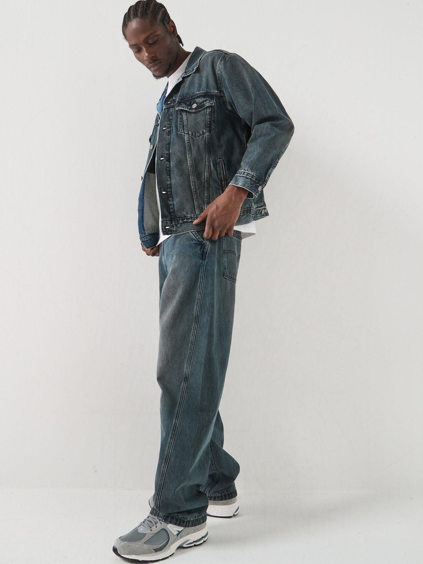 Image 3 of 6 of Levi's Levi's Baggy Barrel Fit Jeans - Setting The Pace - Dark Blue