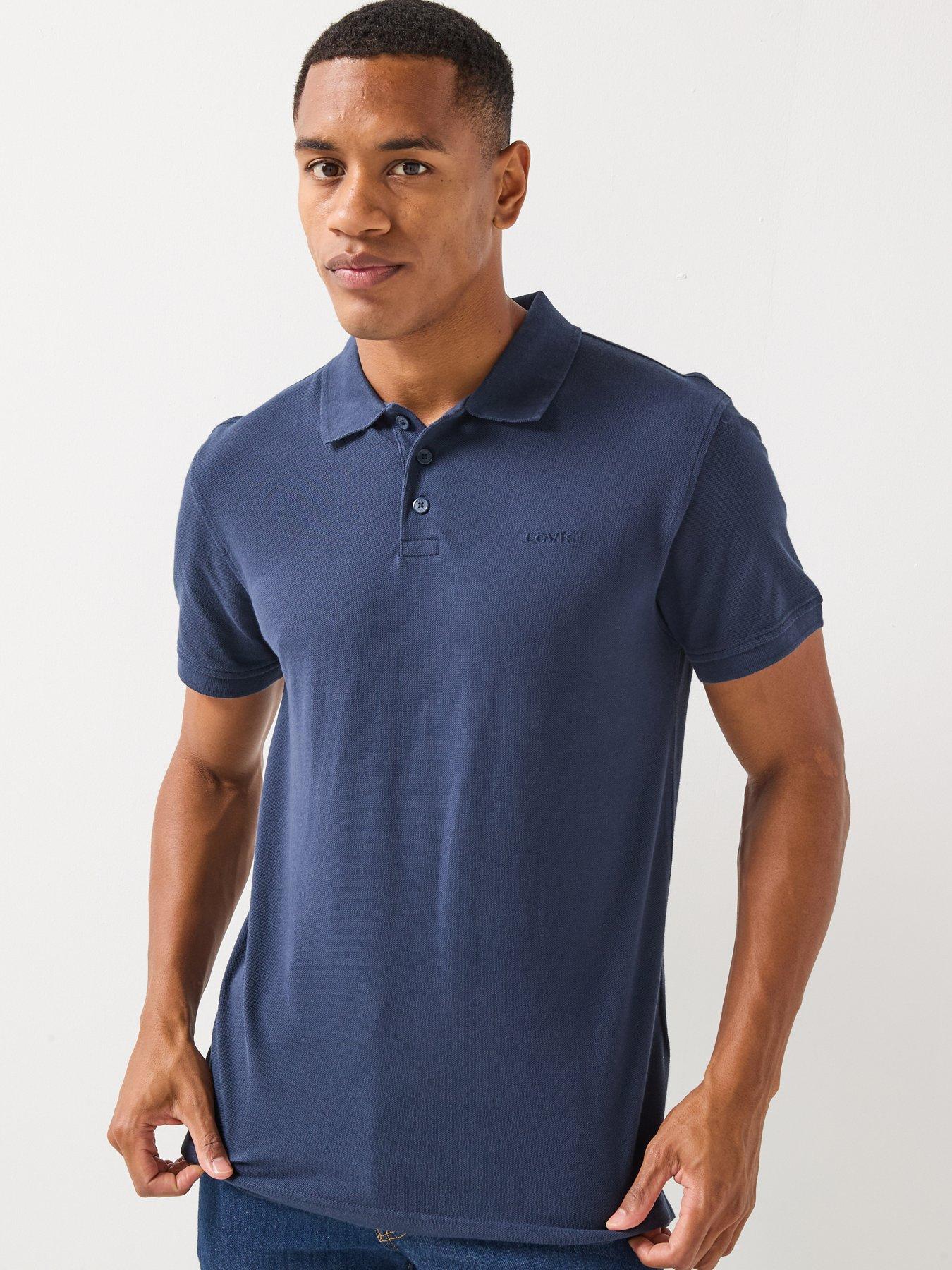 Levi's Housemark Pique Short Sleeve Polo Shirt - Navy