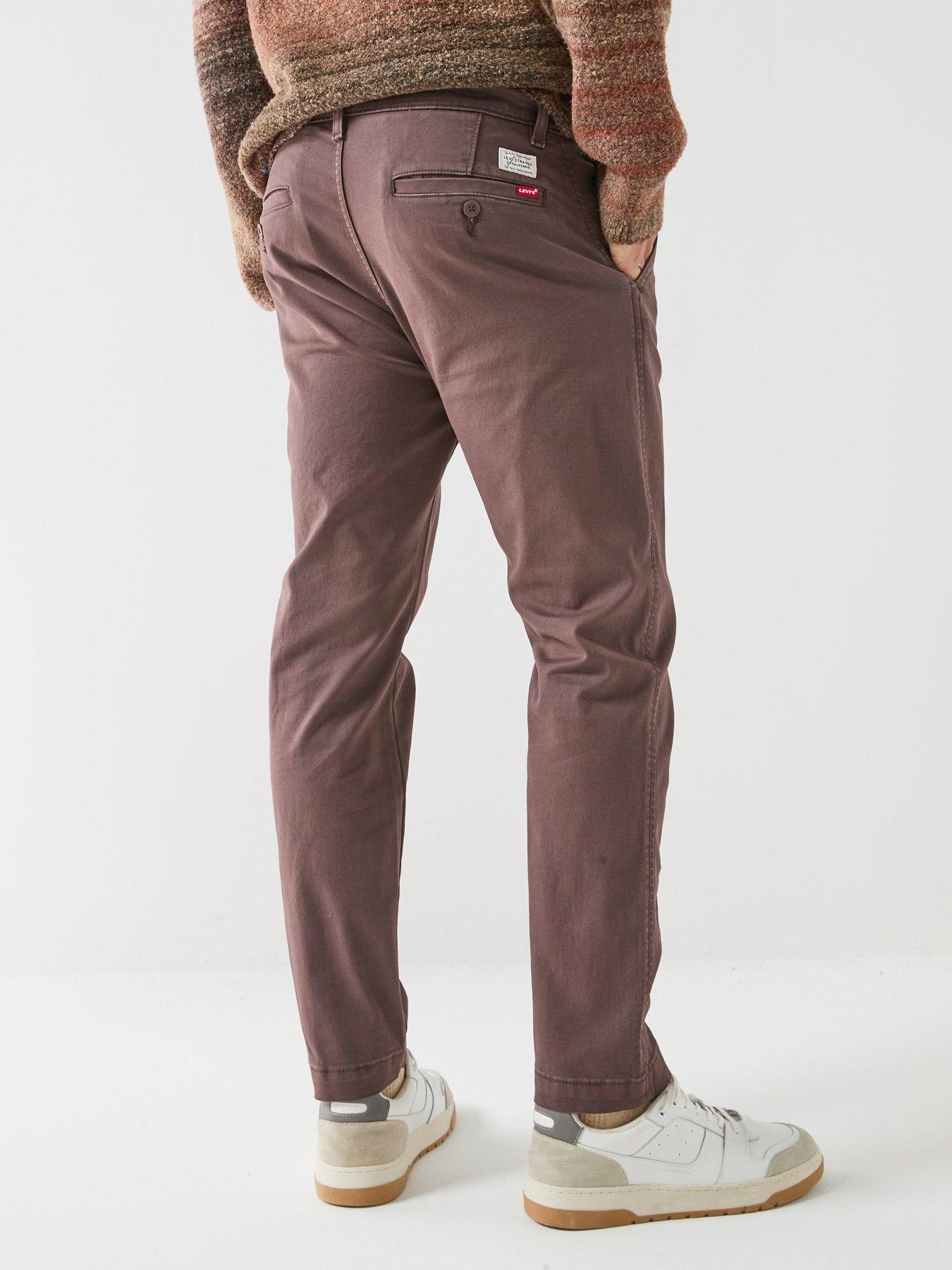 Image 2 of 6 of Levi's Mens Standard Tapered Fit Stretch Chino Trousers - Red