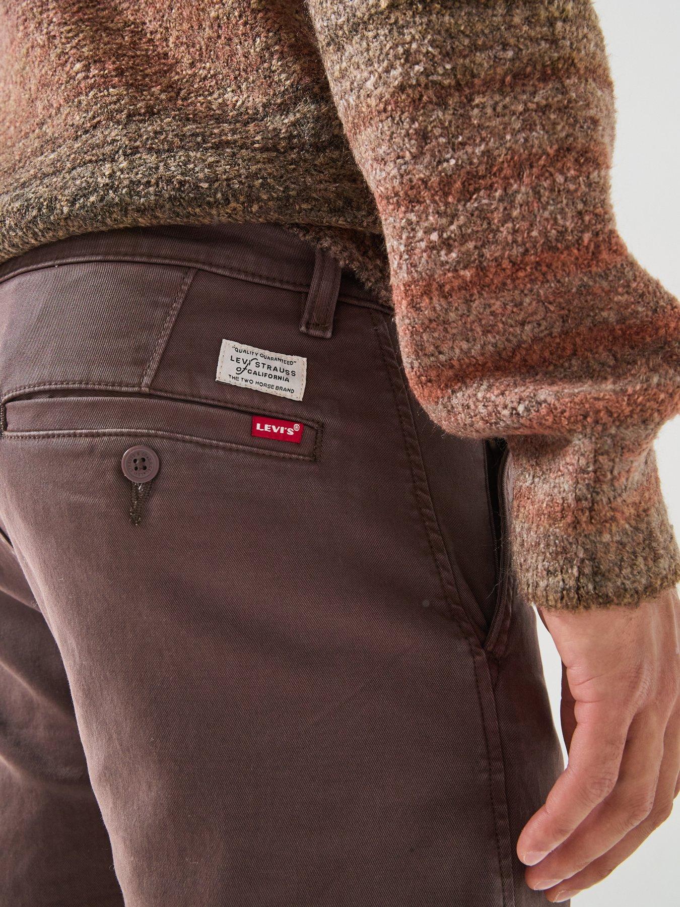 Image 5 of 6 of Levi's Mens Standard Tapered Fit Stretch Chino Trousers - Red