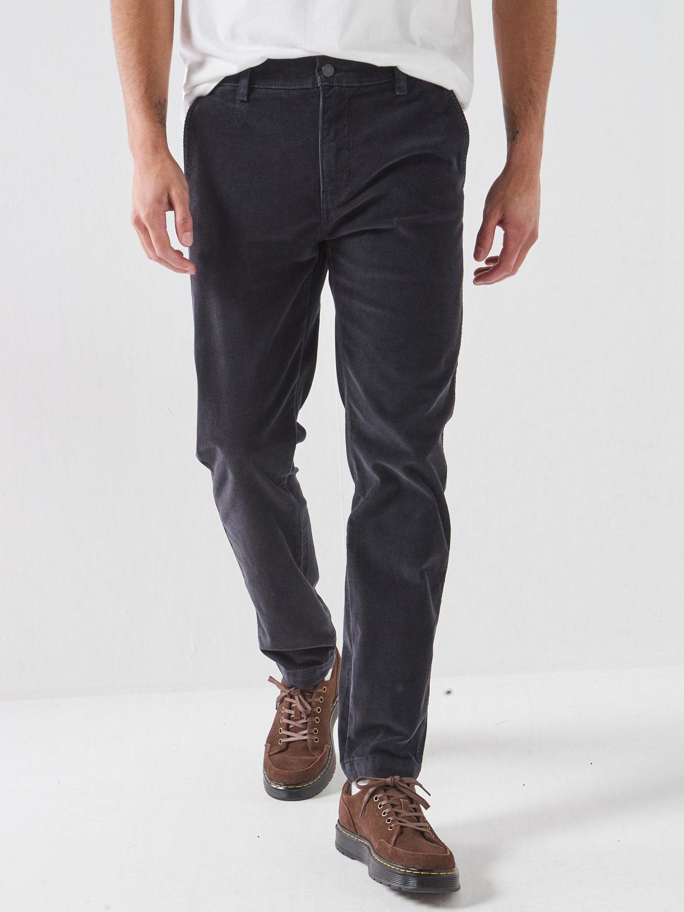 Levi's Men's XX Chino Standard Taper Corduroy Trousers - Black