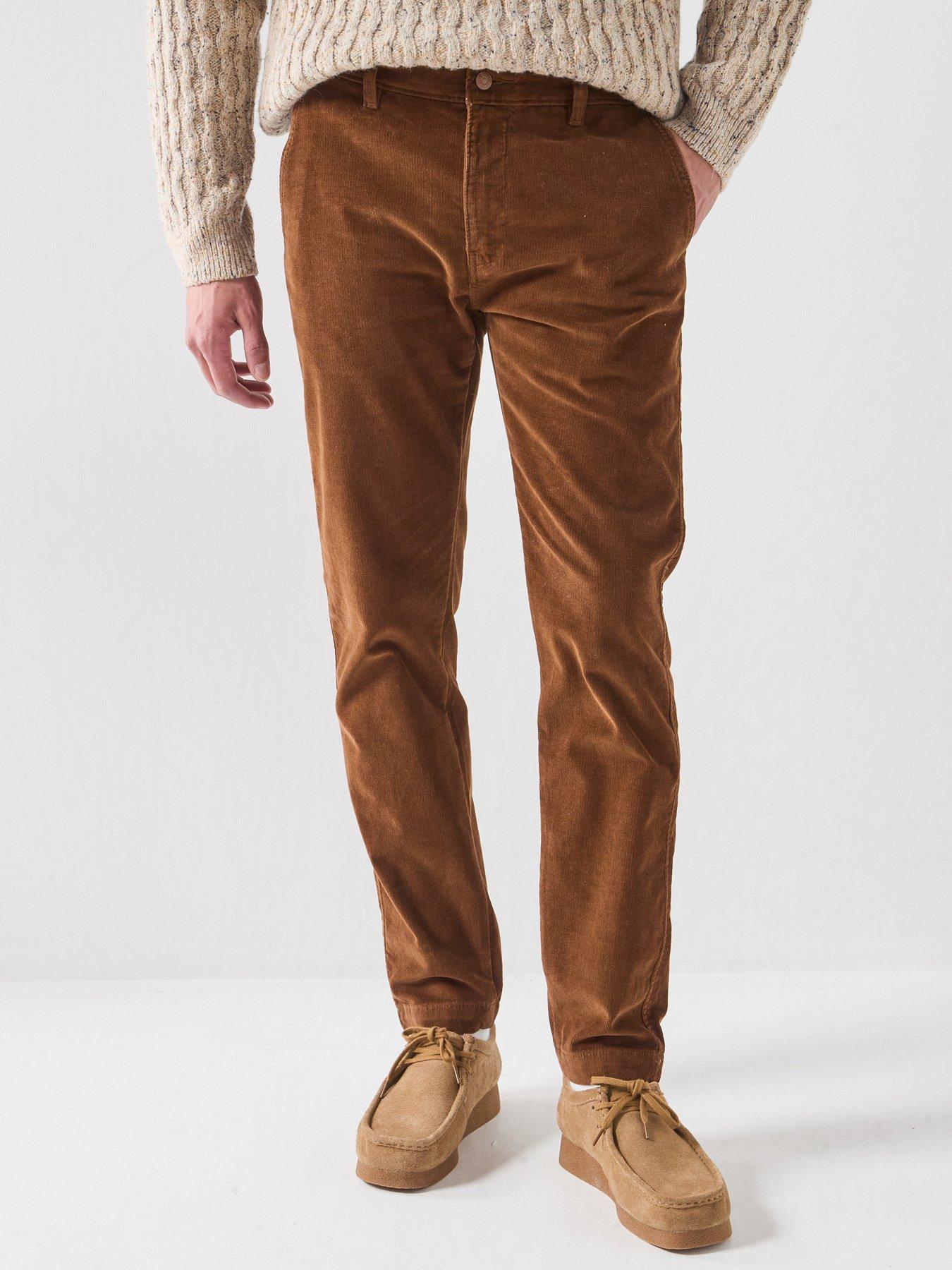 Levi's Men's XX Chino Standard Taper Corduroy Trousers - Brown