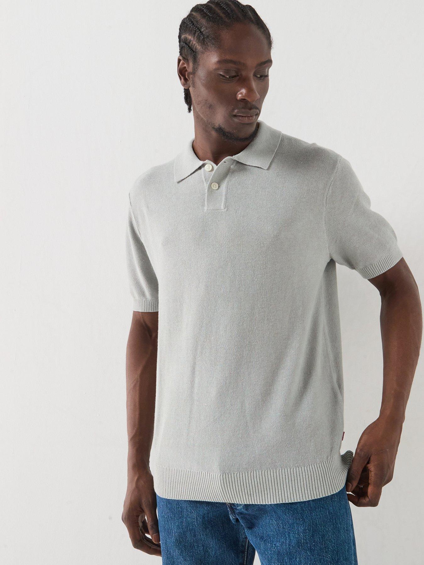 Levi's Knitted Polo Shirt - Light Blue