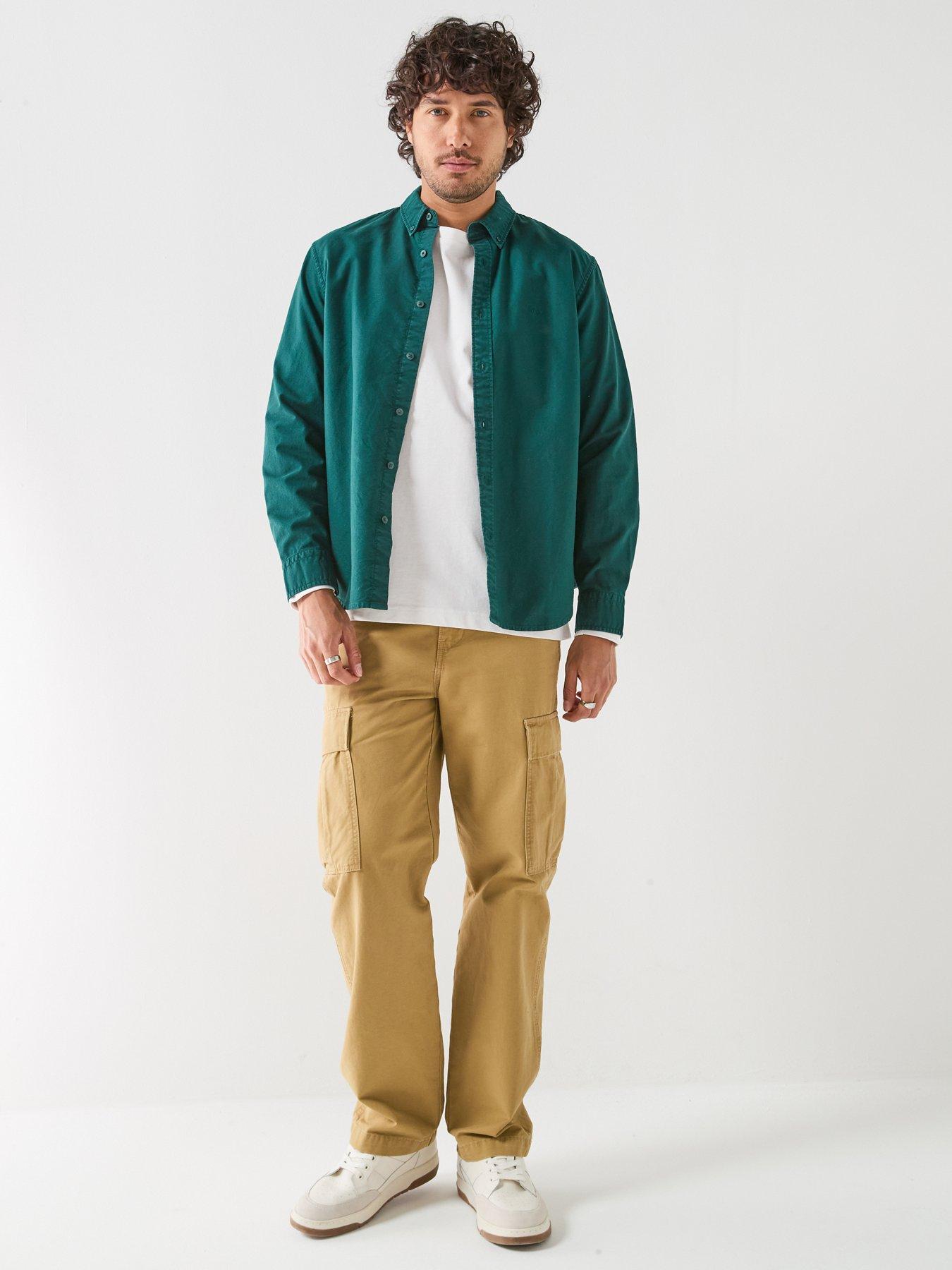 Image 3 of 6 of Levi's Levi's Authentic Button Down Long Sleeve Shirt - Green