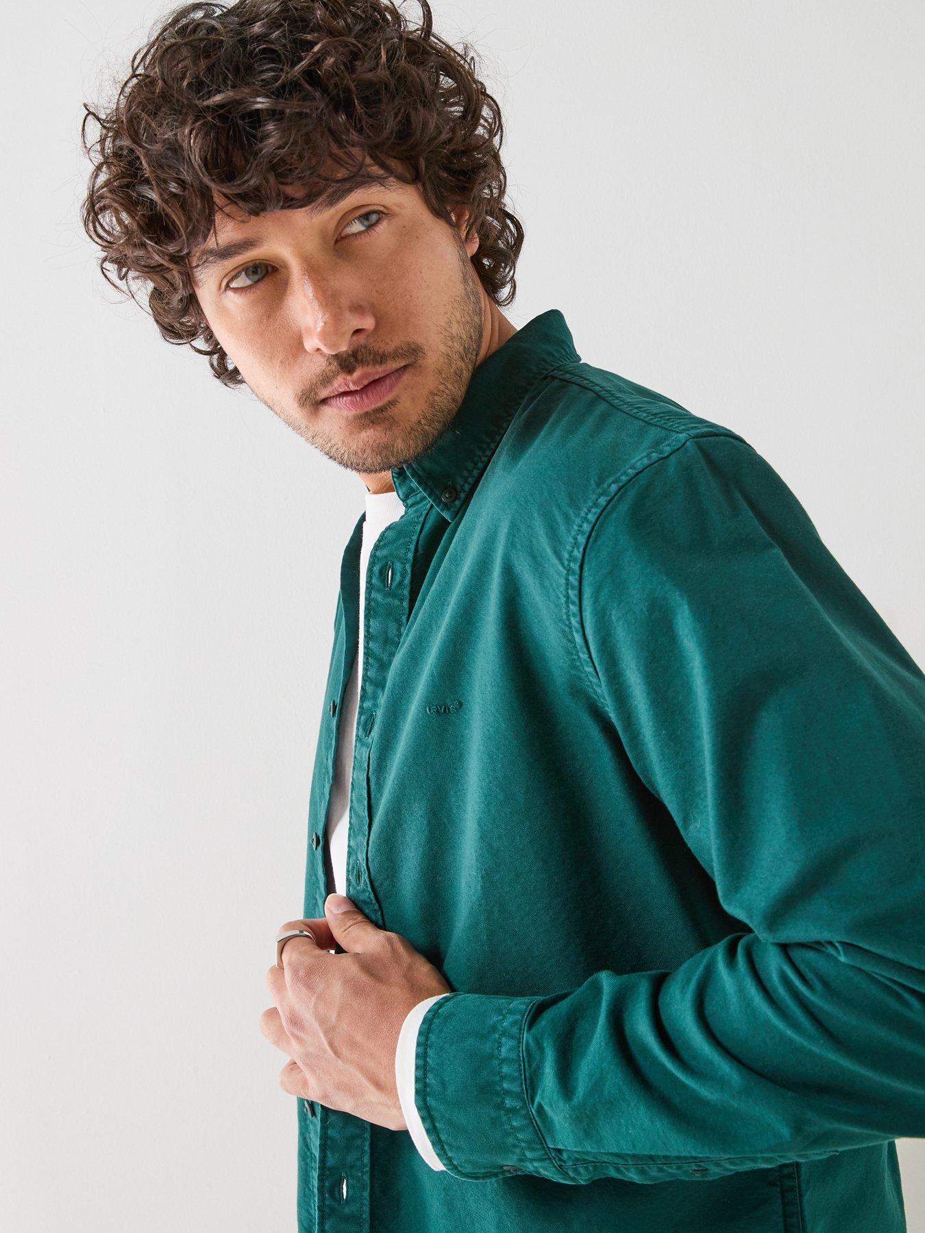 Image 5 of 6 of Levi's Levi's Authentic Button Down Long Sleeve Shirt - Green
