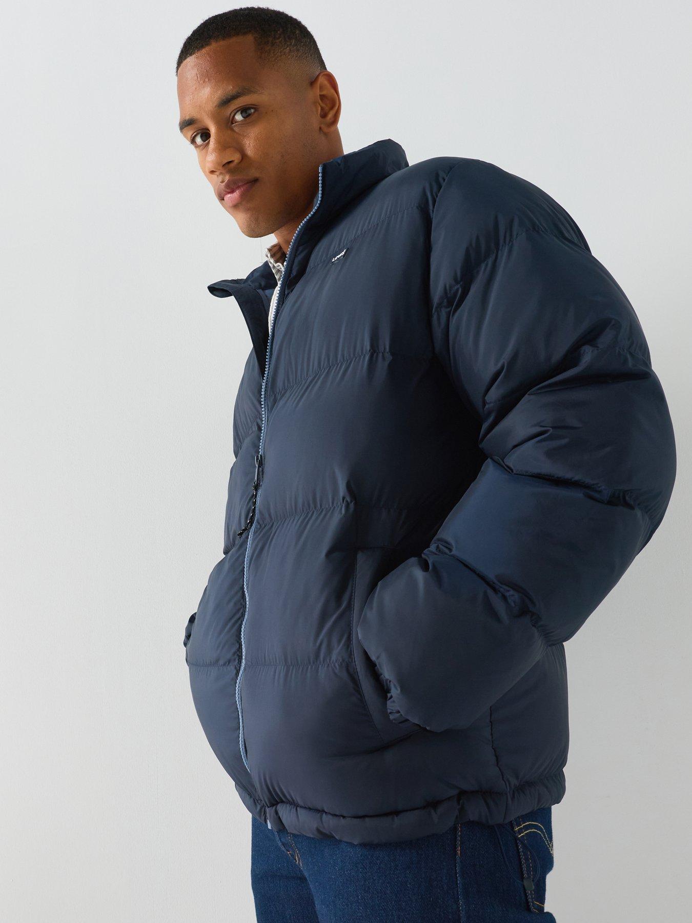 Image 1 of 6 of Levi's Men's Piedmont Short Padded Puffer Jacket - Navy