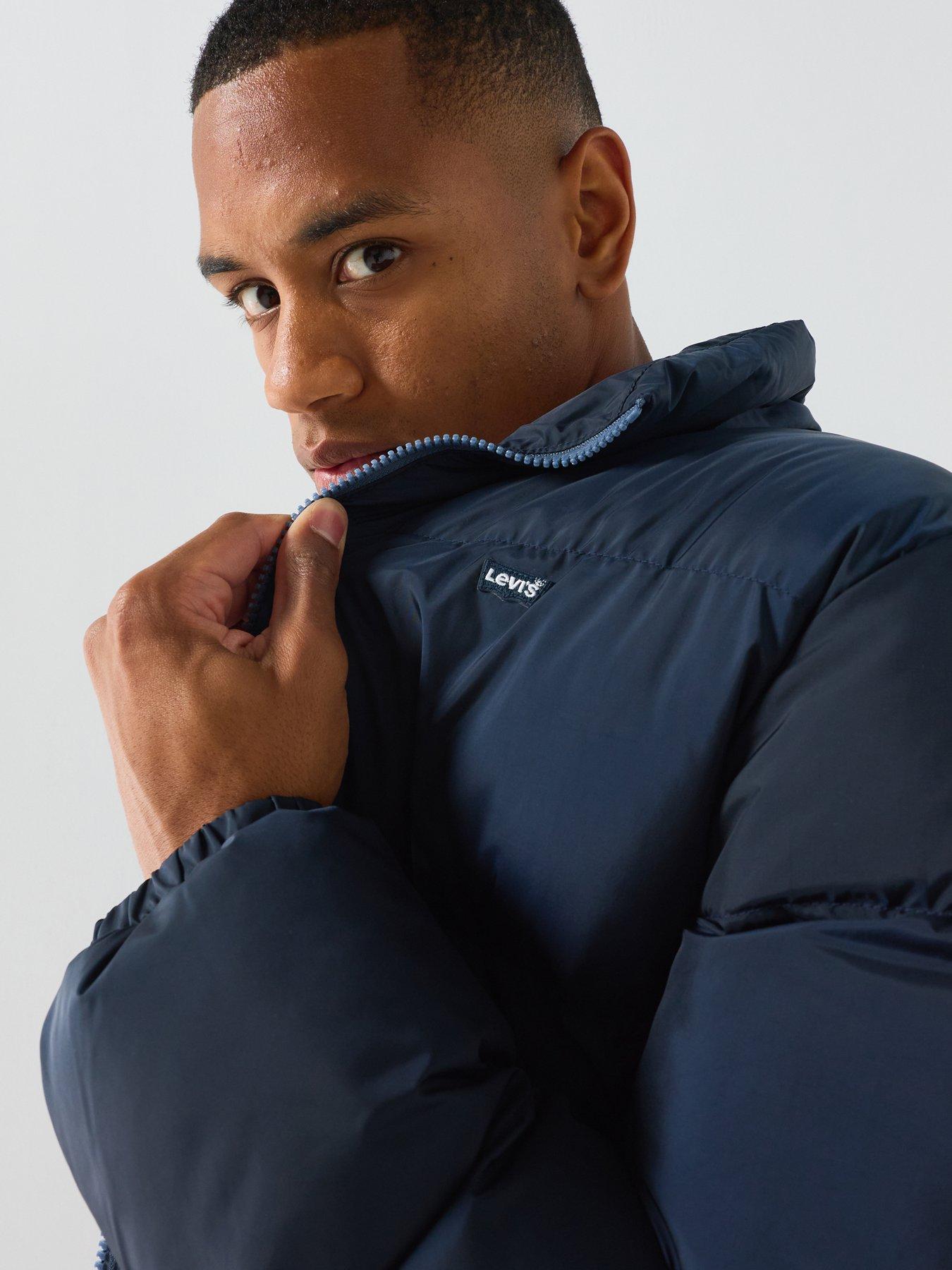 Image 4 of 6 of Levi's Men's Piedmont Short Padded Puffer Jacket - Navy
