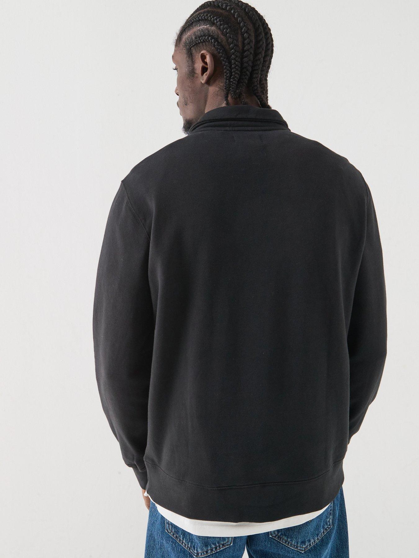 Image 2 of 5 of Levi's Original Housemark 1/4 Zip Sweatshirt - Black