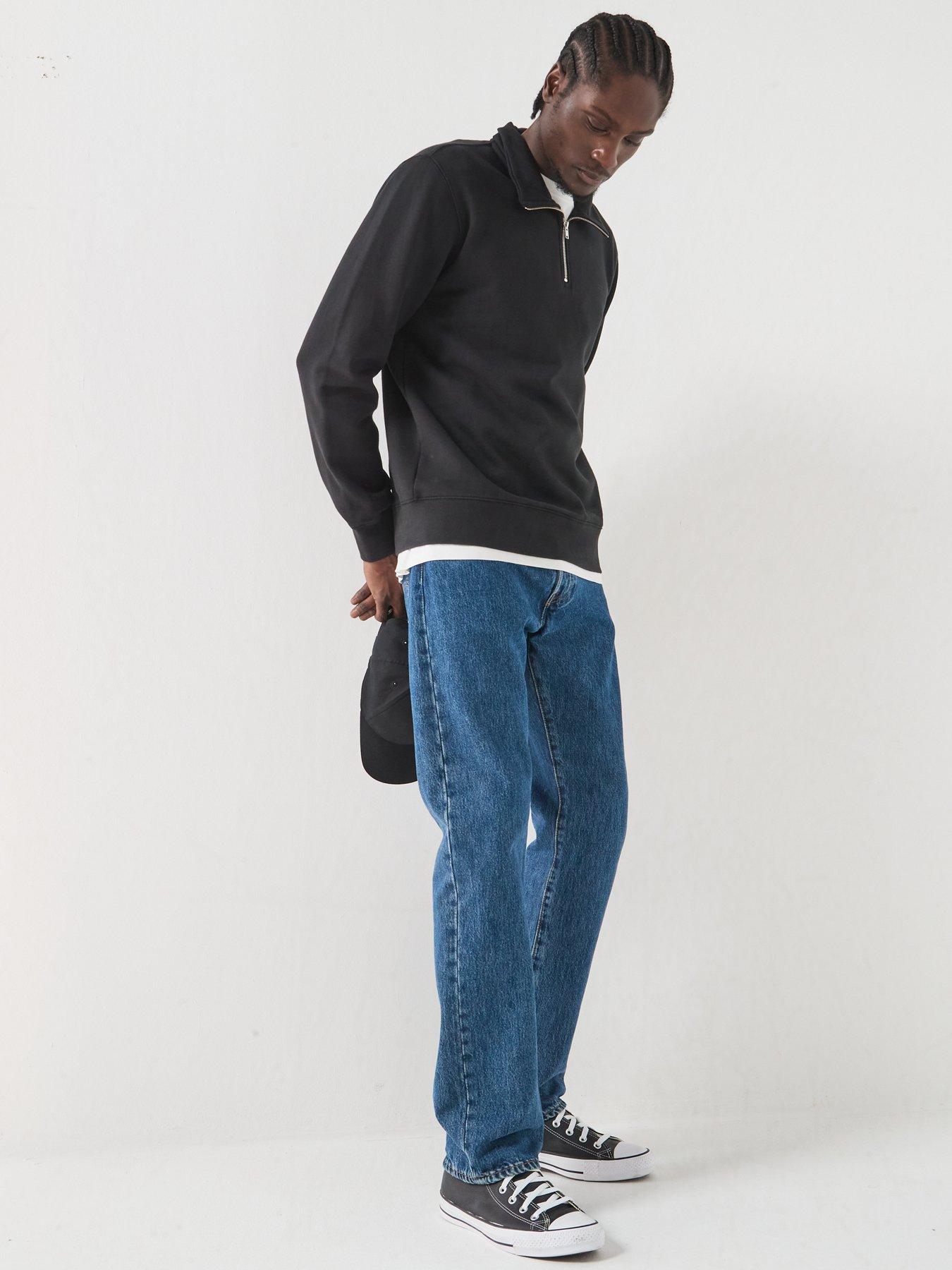 Image 3 of 5 of Levi's Original Housemark 1/4 Zip Sweatshirt - Black