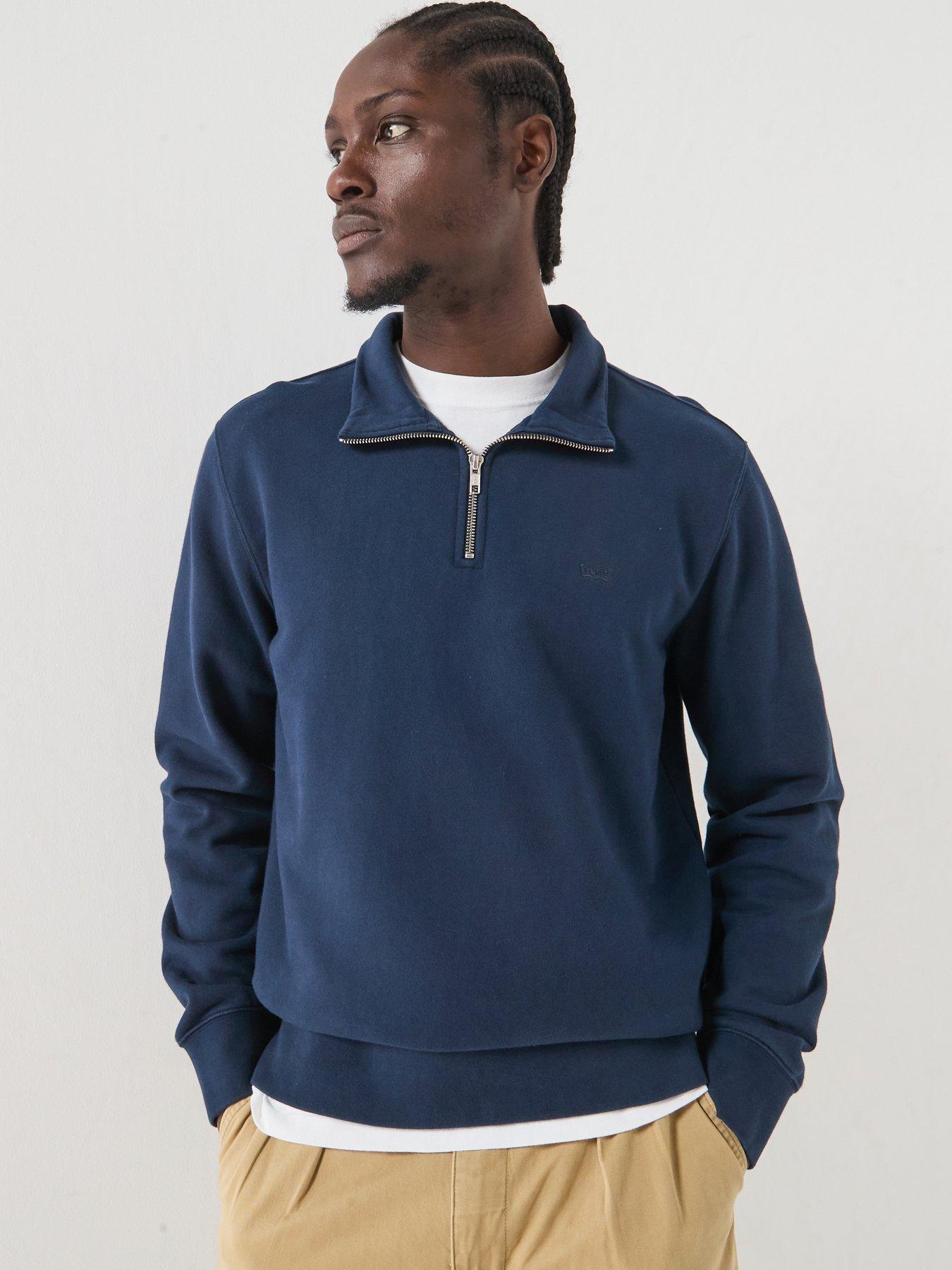 Levi's Levi's Original Housemark 1/4 Zip Sweatshirt - Navy