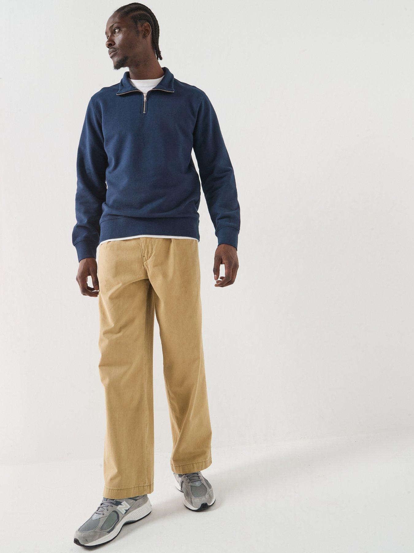Image 3 of 6 of Levi's Original Housemark 1/4 Zip Sweatshirt - Navy