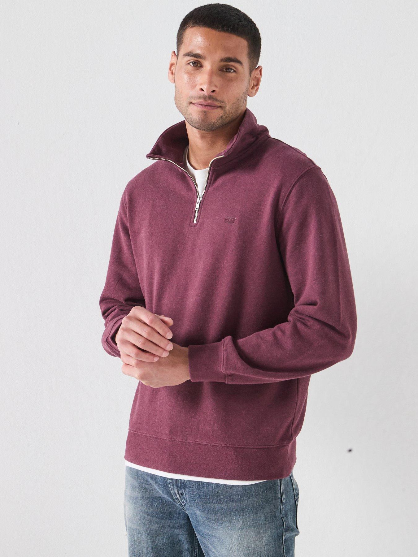 Levi's Levi's Original Housemark 1/4 Zip Sweatshirt - Red