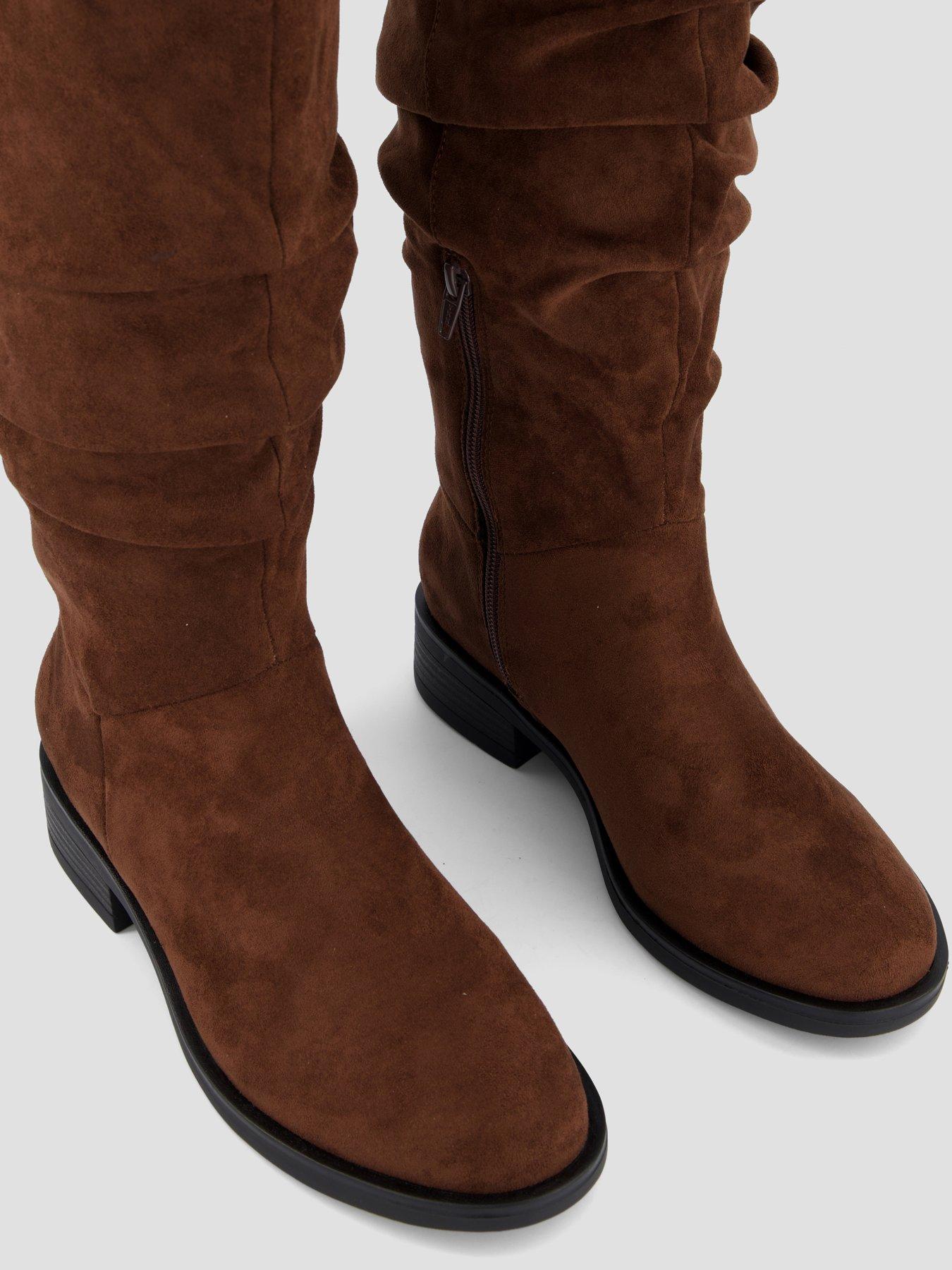 Image 6 of 8 of The Very Collection Comfort Slouch Knee Boot With Wider Fitting Calf